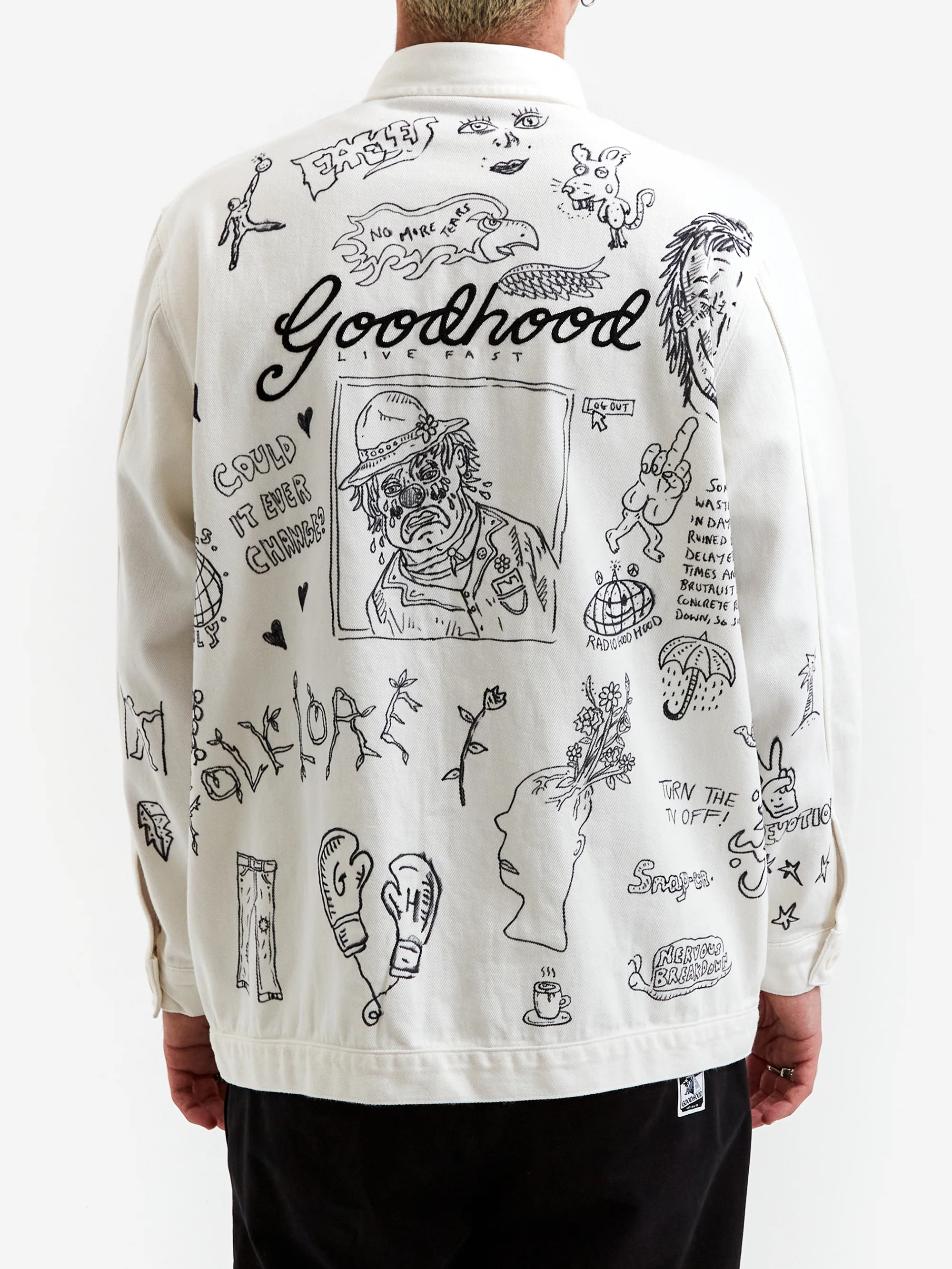 Goodhood x Rebel Yuth Hand Customised Store Worker Jacket - Large No 1 - Image 10