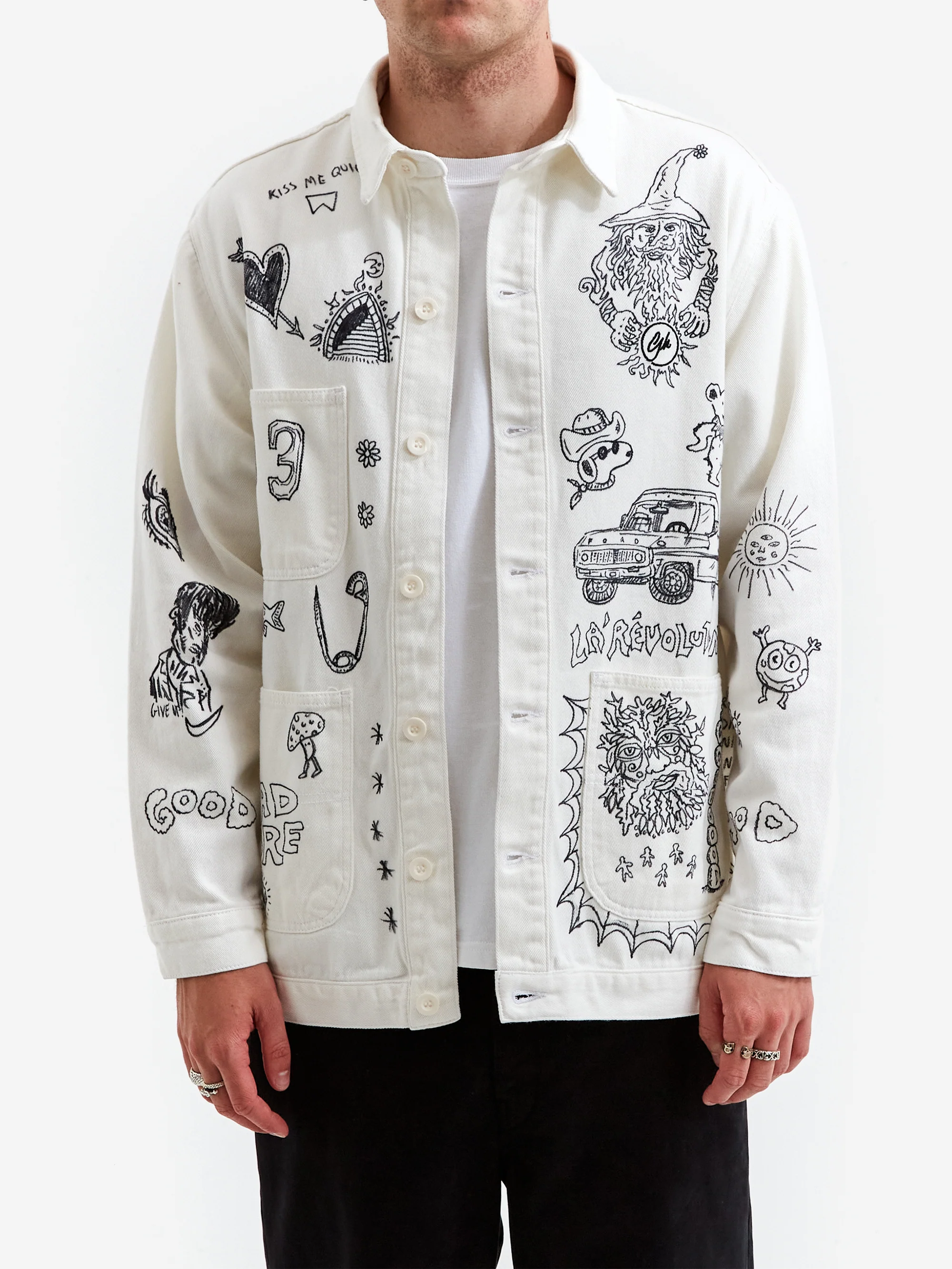 Goodhood x Rebel Yuth Hand Customised Store Worker Jacket - Large No 1 - Image 8