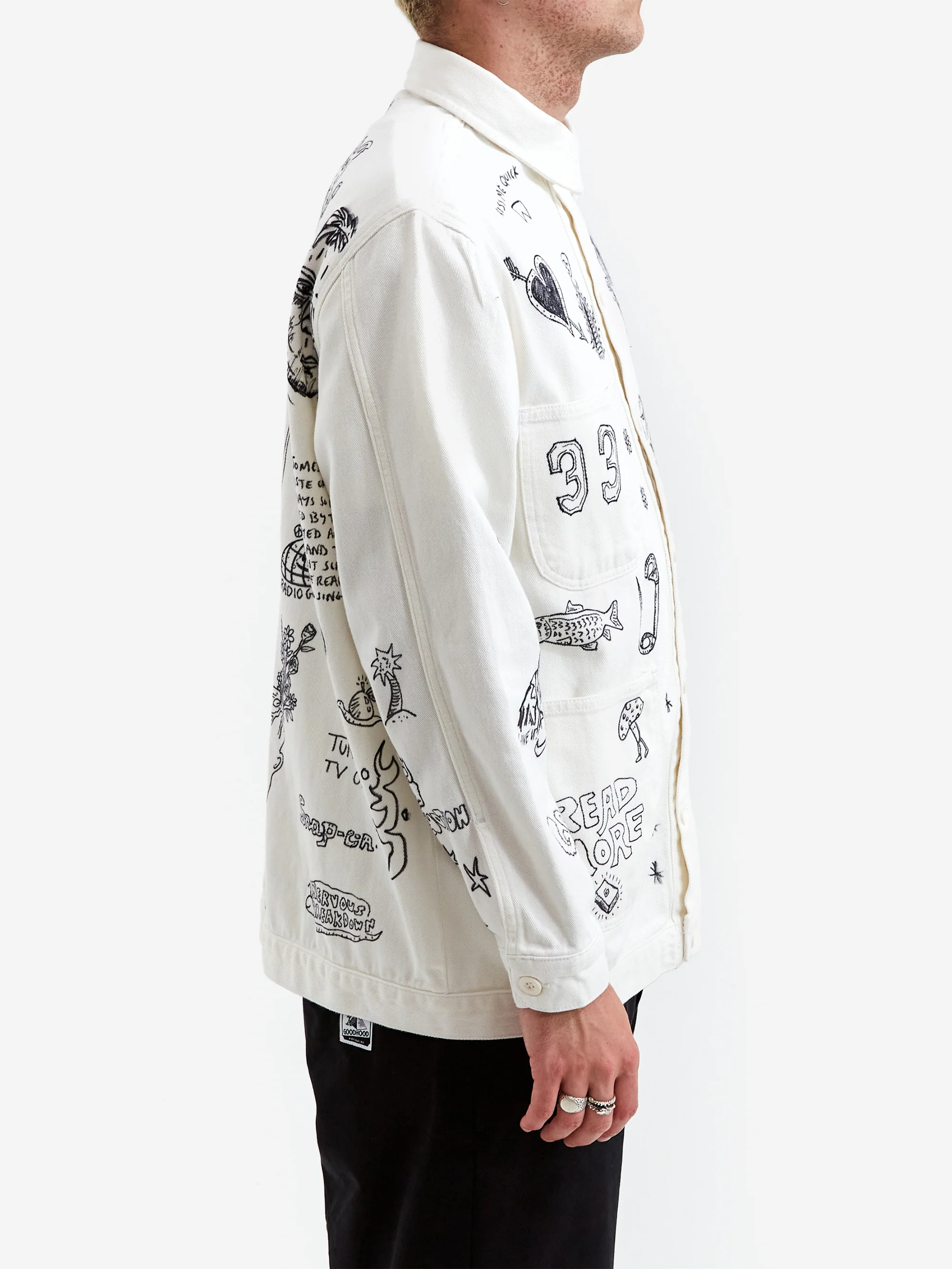 Goodhood x Rebel Yuth Hand Customised Store Worker Jacket - Large No 1 - Image 9