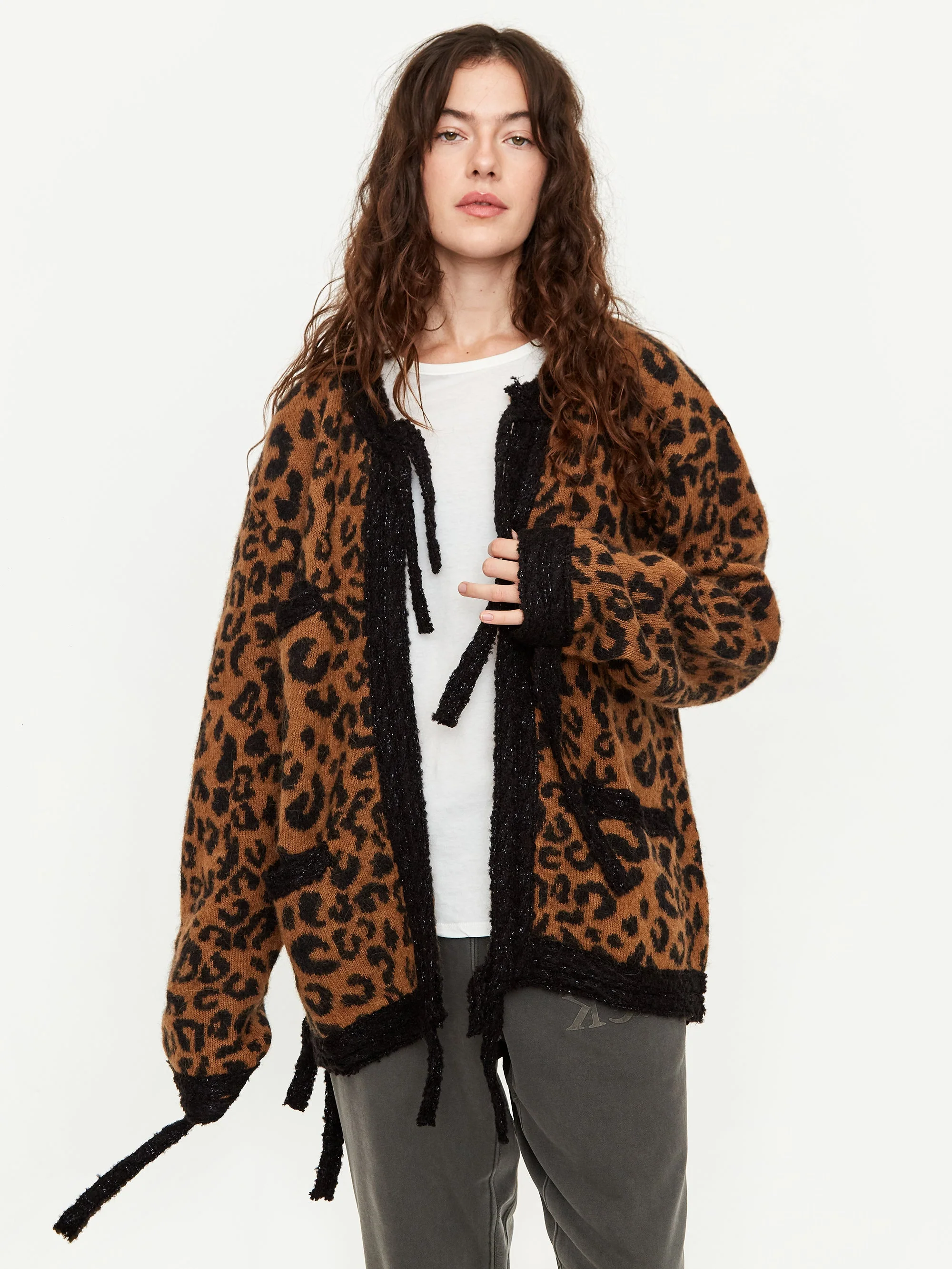 Goodhood x Stand Alone Cardigan - Leopard - Image 4