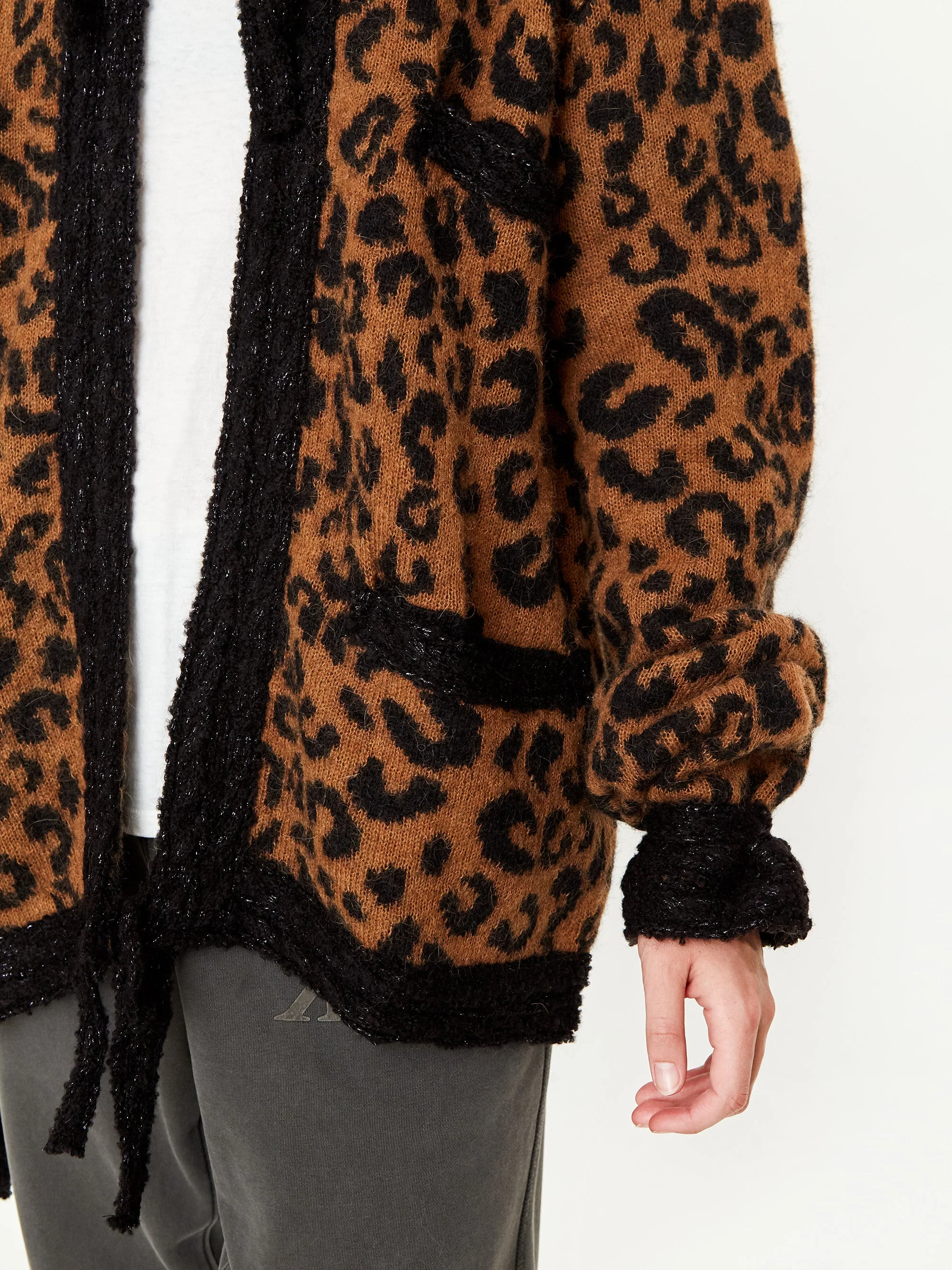 Goodhood x Stand Alone Cardigan - Leopard - Image 5