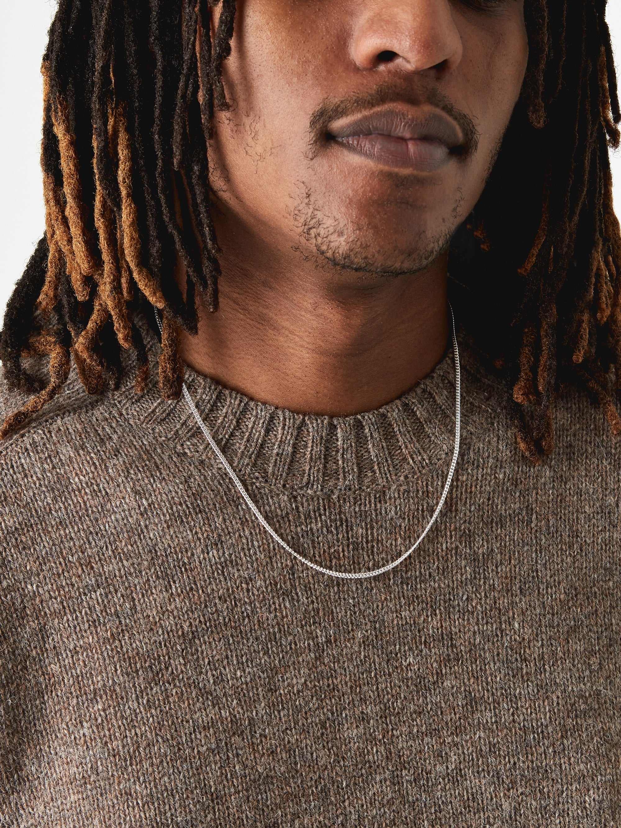 Goodhood Worldwide Curb Chain / Silver / 2.1mm Gauge / 50cm - 50cm - Image 5