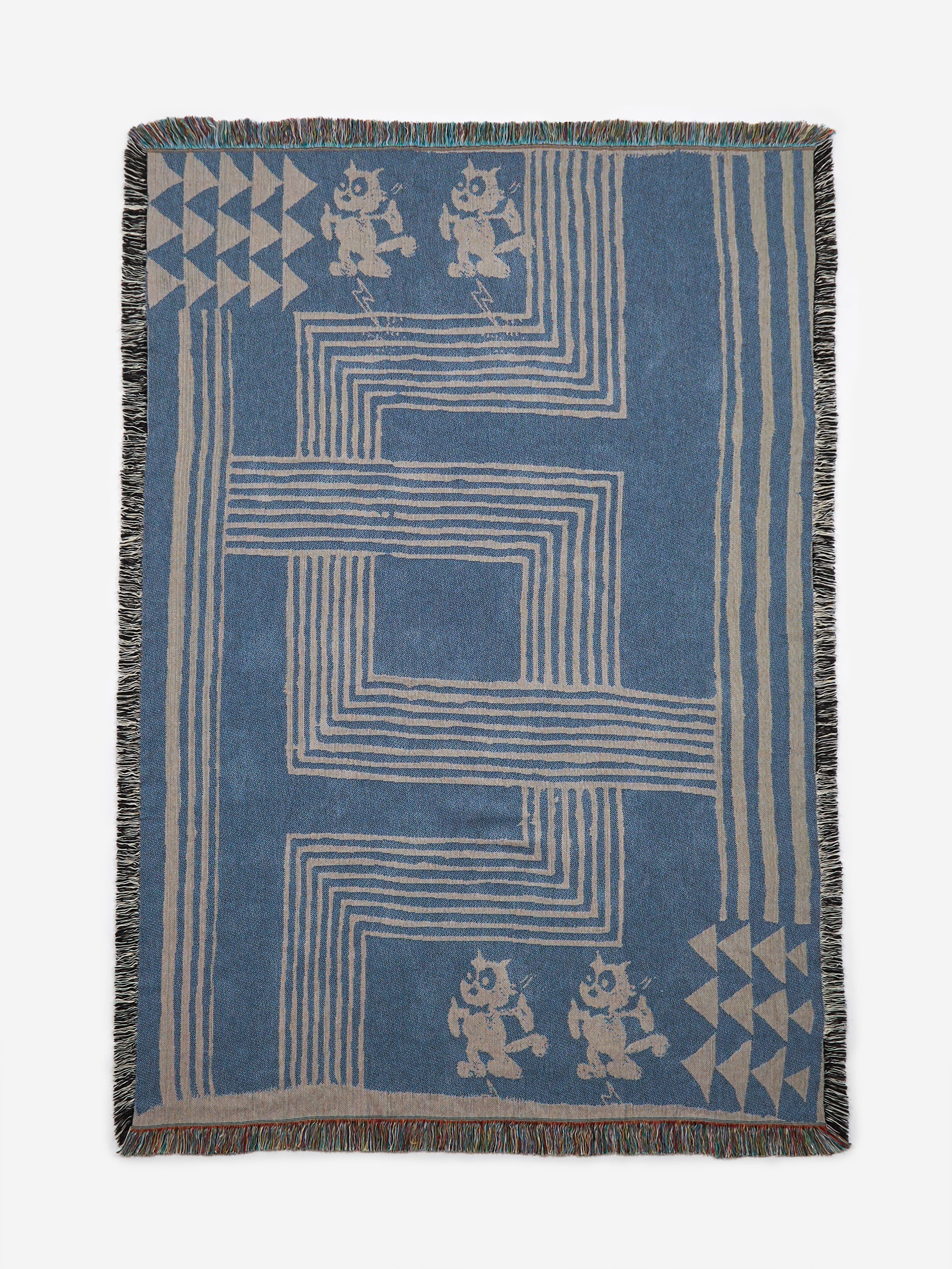 Goodhood Lifestore Art Wall Tapestry Blanket - Geometric Cat - Image 3