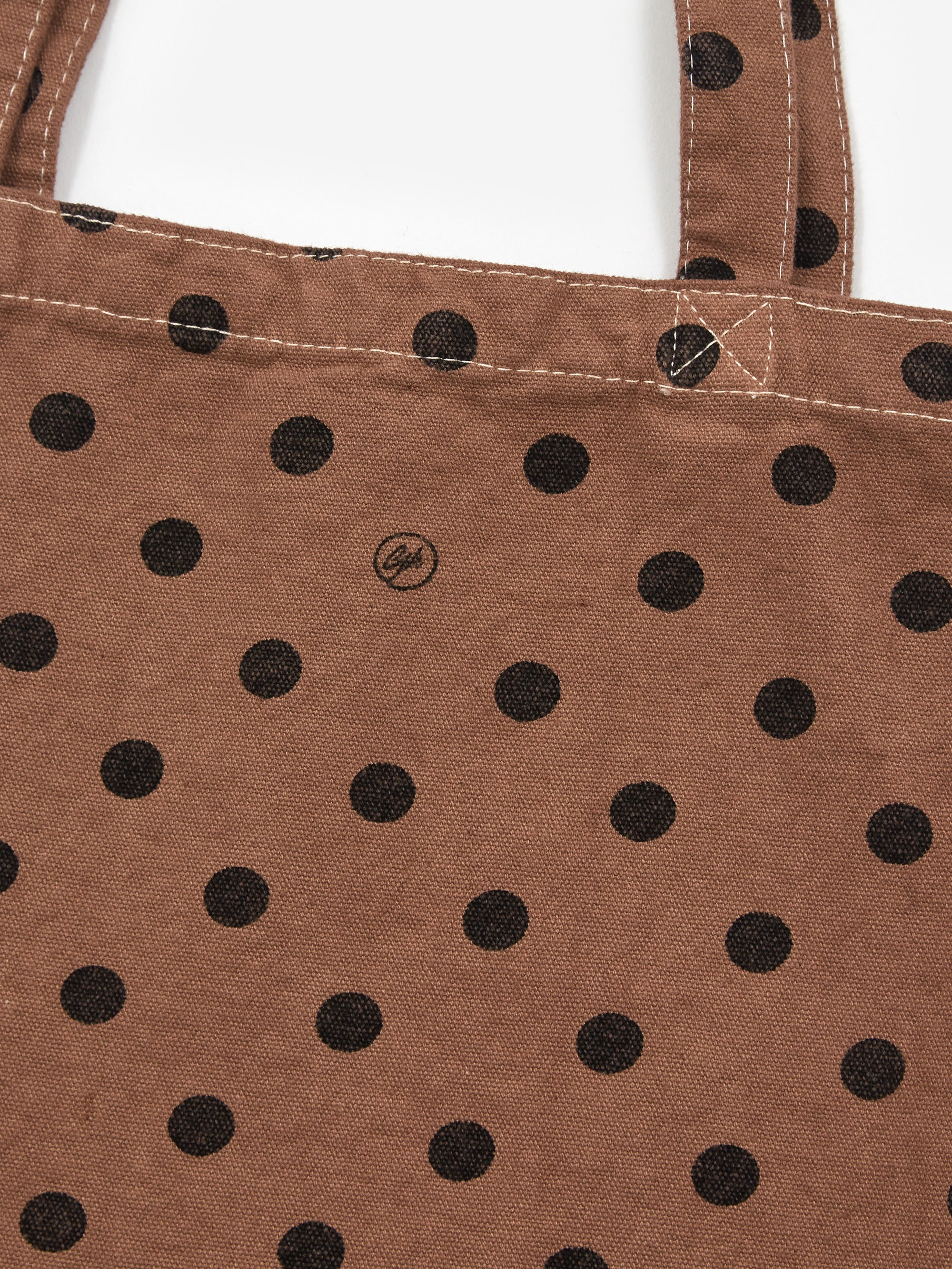 Goods by Goodhood Polka Dot Tote Bag - Tobacco Brown - Image 2