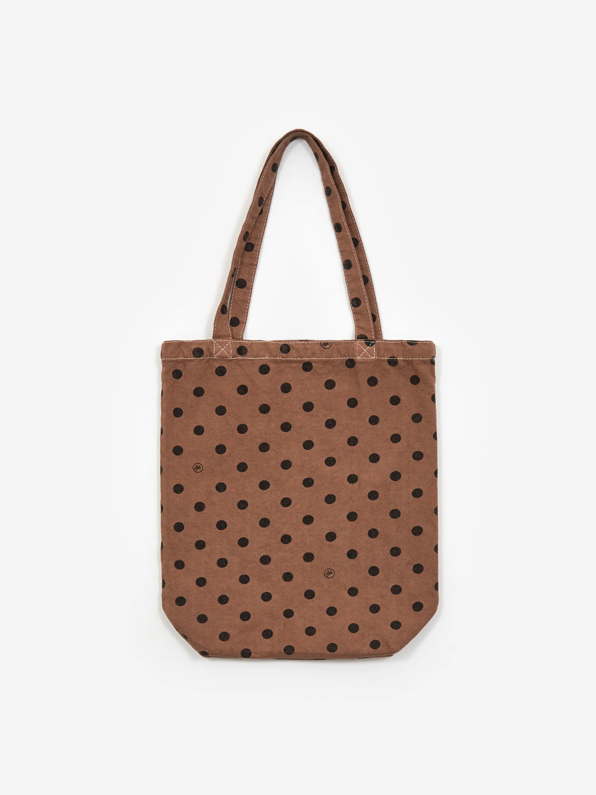 Goods by Goodhood Polka Dot Tote Bag - Tobacco Brown - Image 3