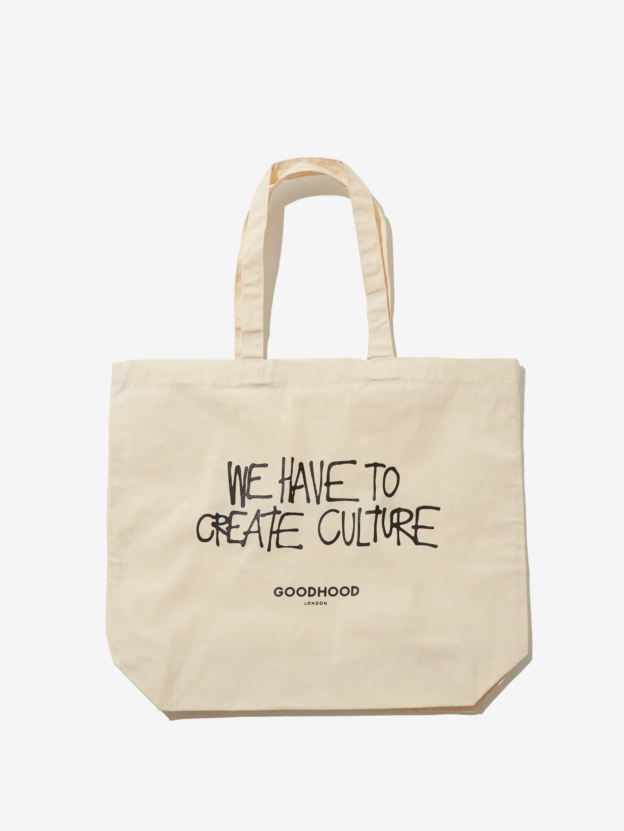 Goodhood London We Have To Create Culture Tote Bag - Natural