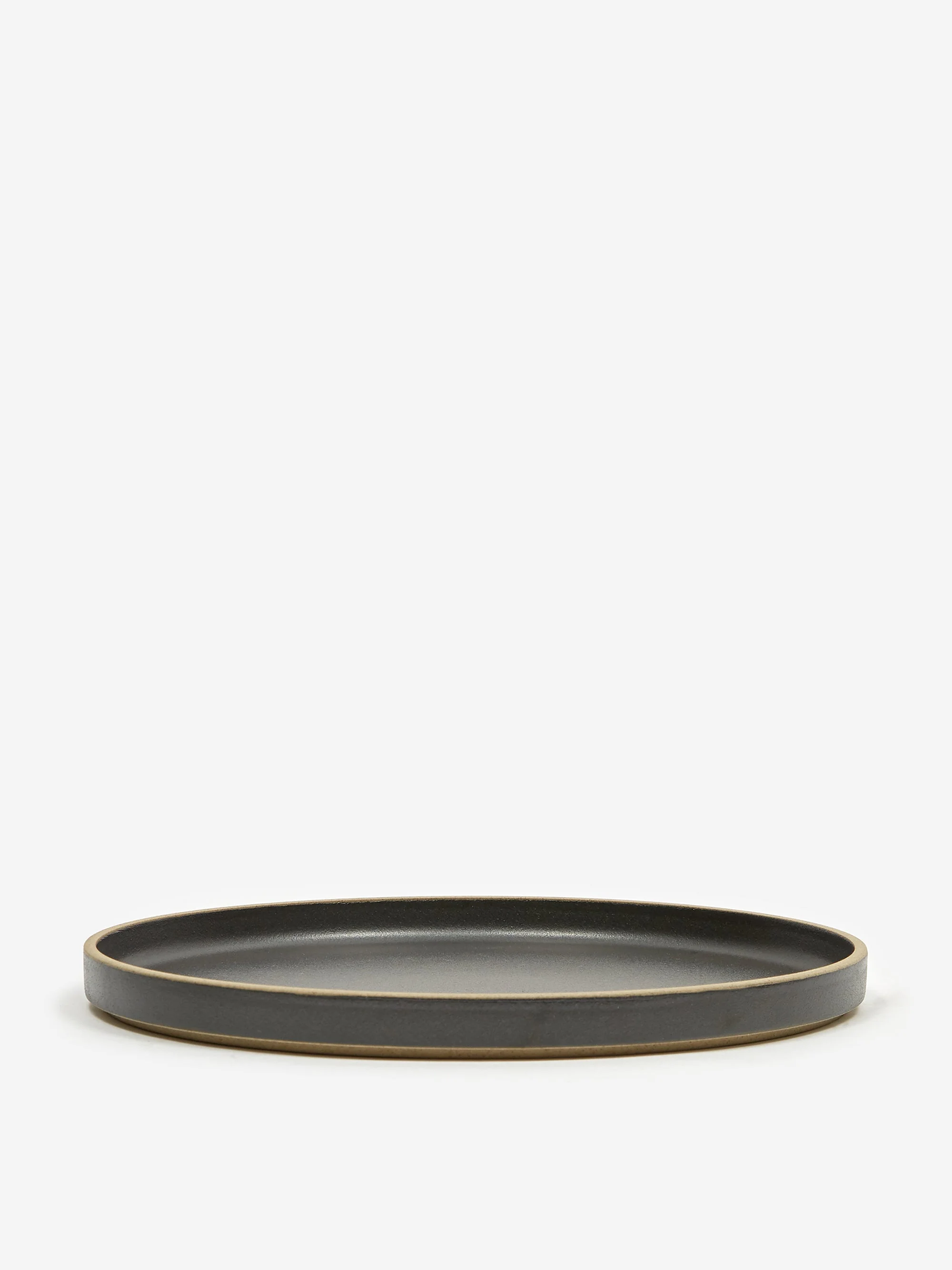 Hasami Porcelain Plate Black - 255x21