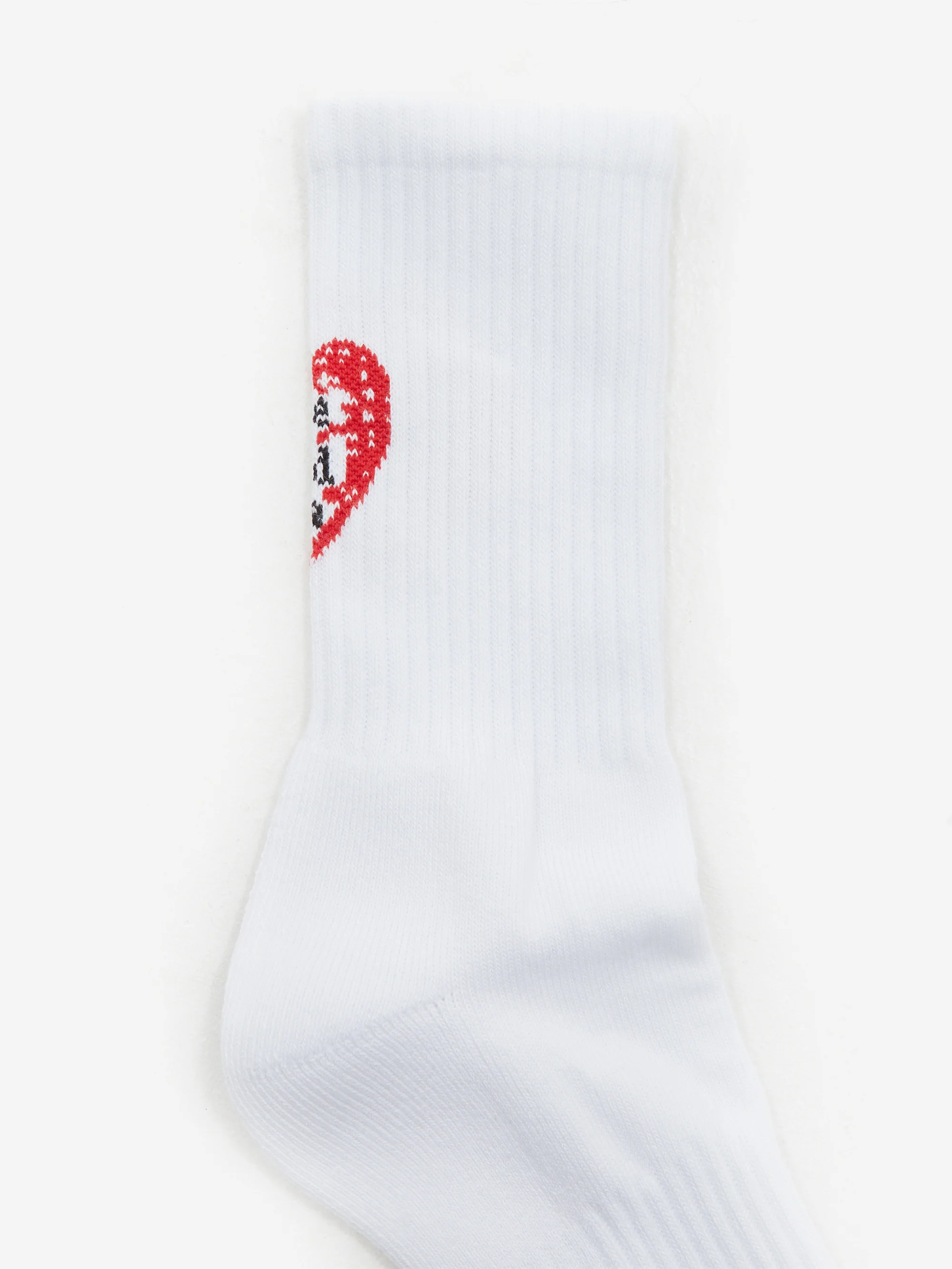 Have A Good Time Back Heart Logo Socks - White - Image 2