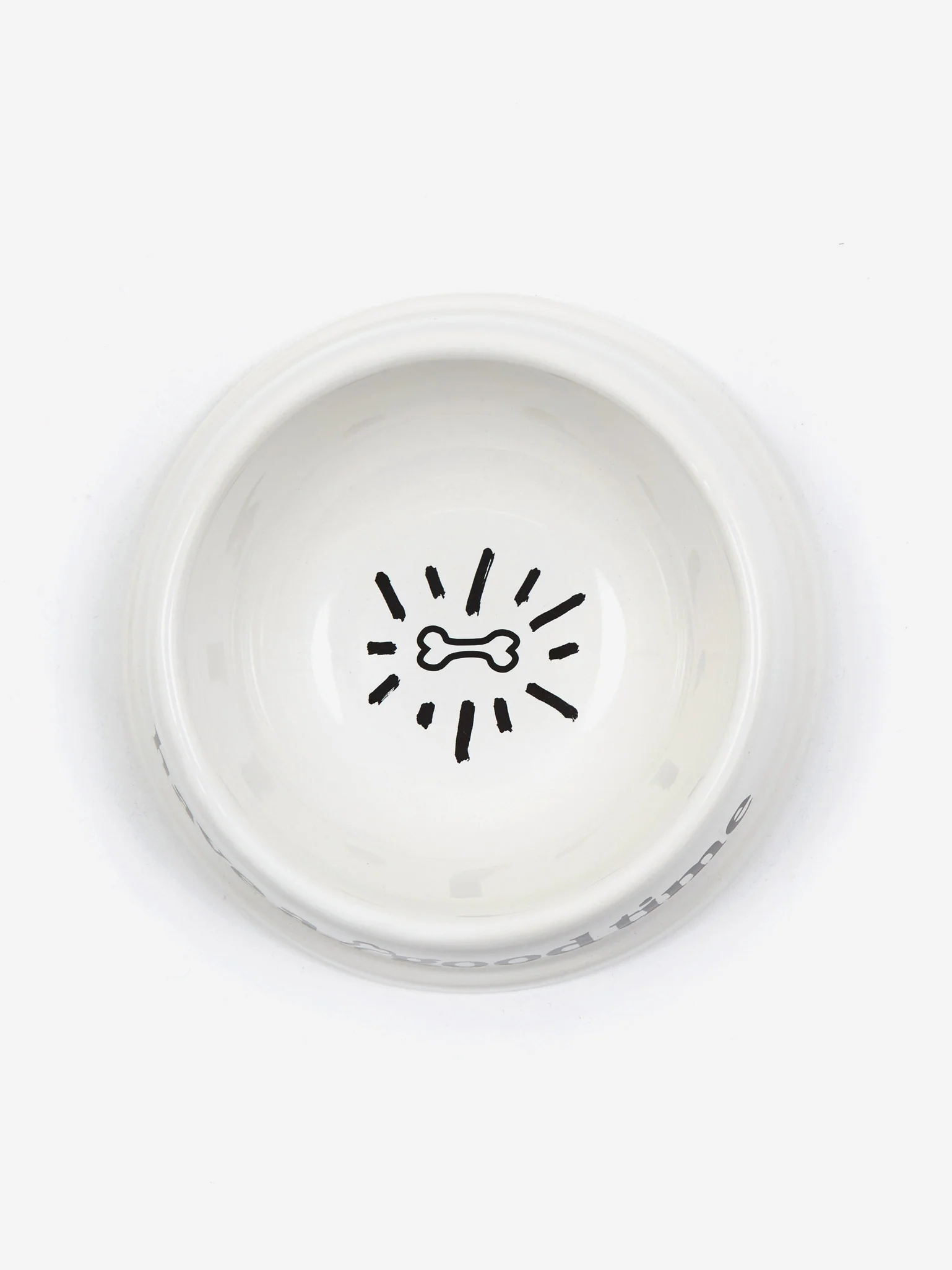 Have A Good Time Dog Food Bowl - White - Image 2