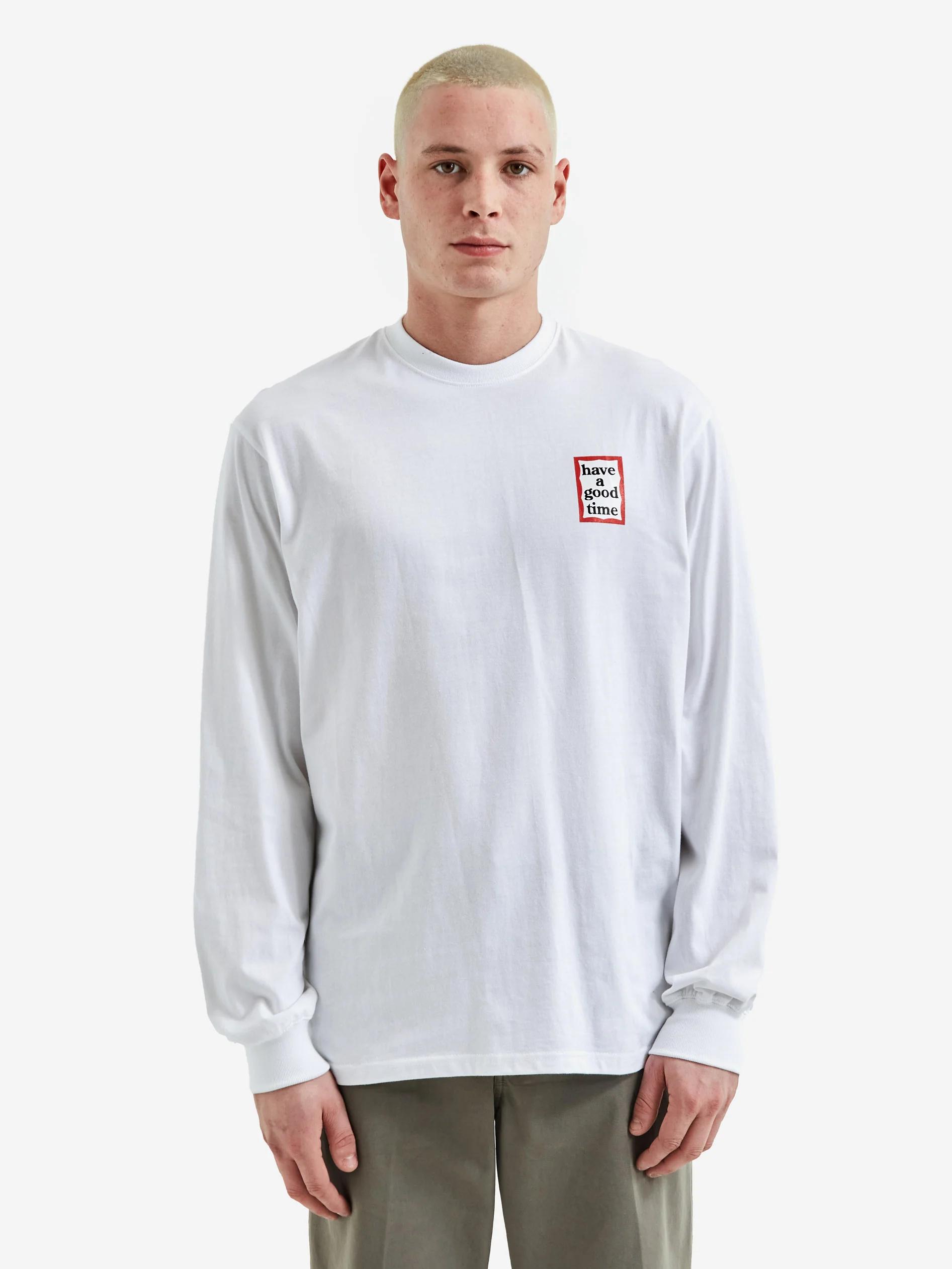 Have A Good Time Mini Frame Longsleeve T-Shirt - White - Image 2