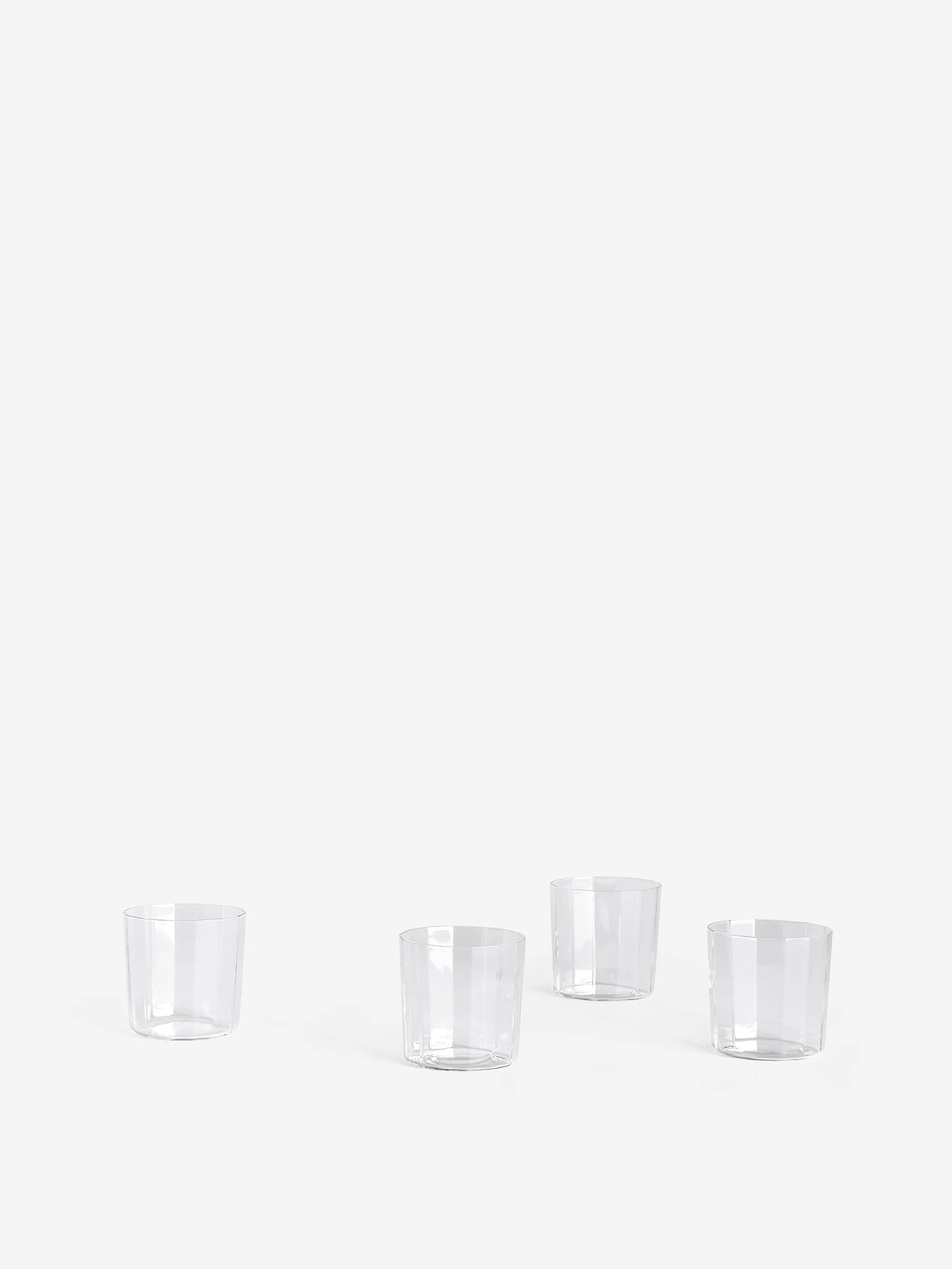 HAY Angle Glass Set of 4 Large - Clear
