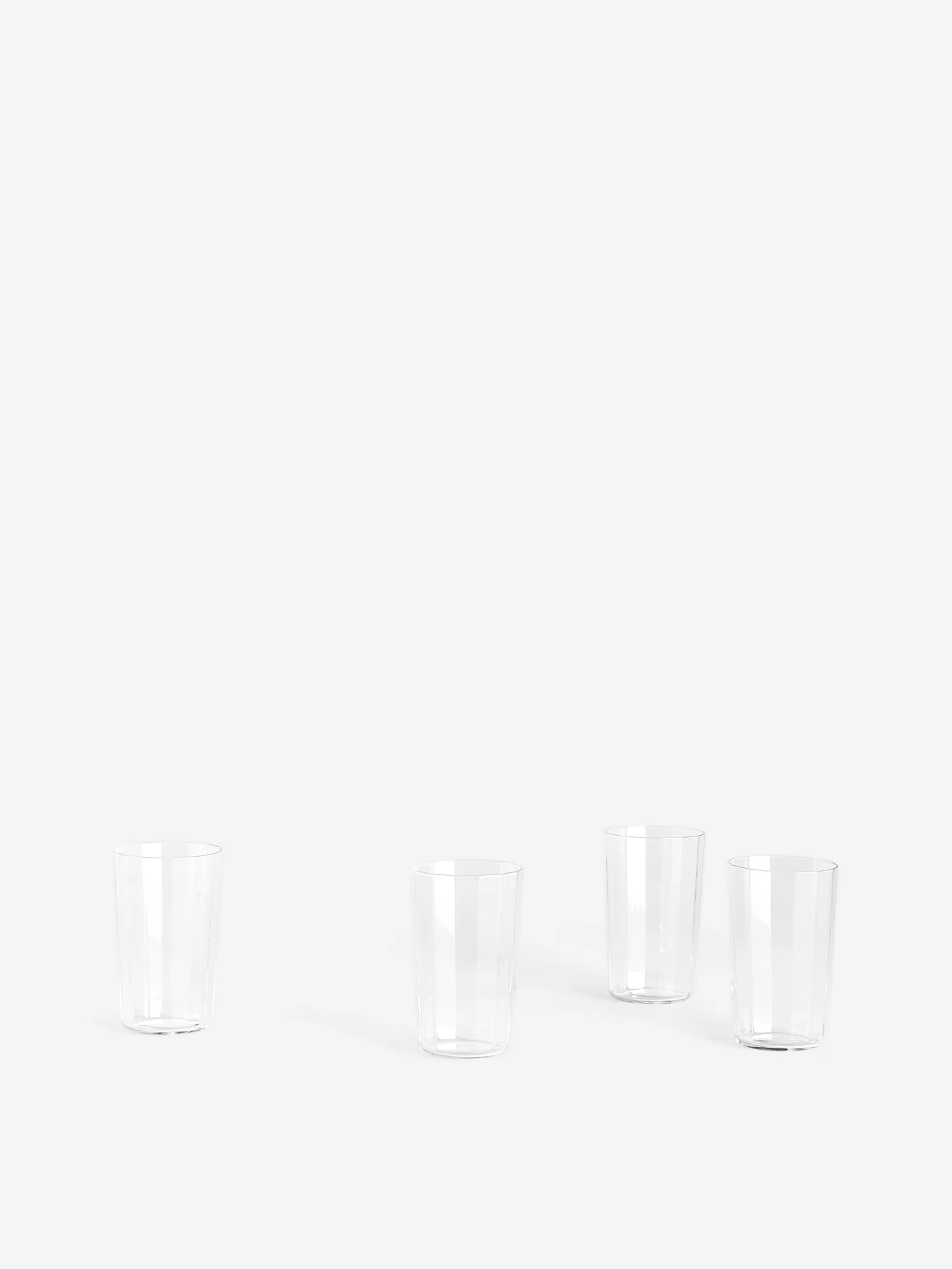 HAY Angle Glass Set of 4 Medium - Clear