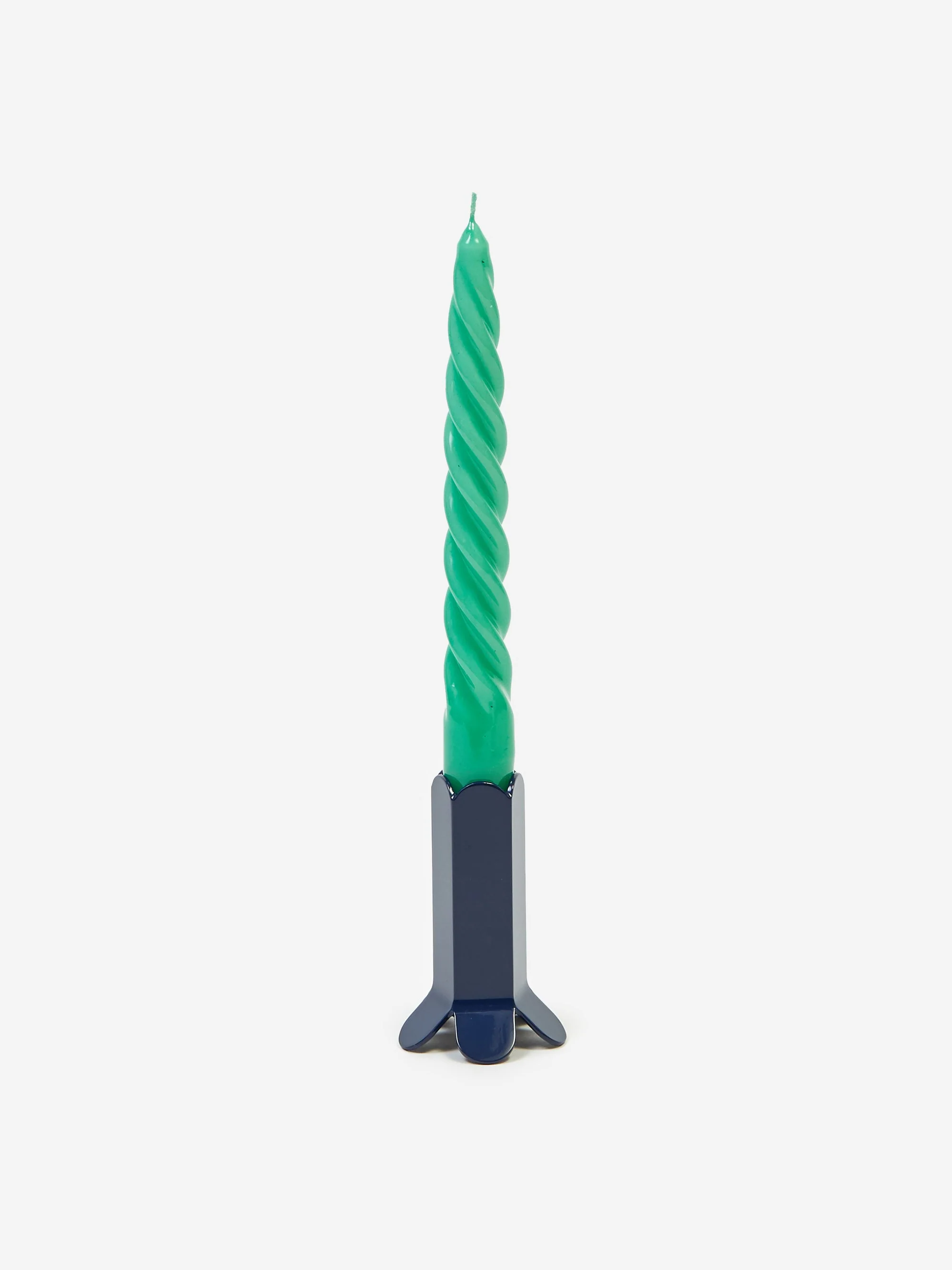 Hay Arcs Small Candleholder - Dark Blue - Image 2