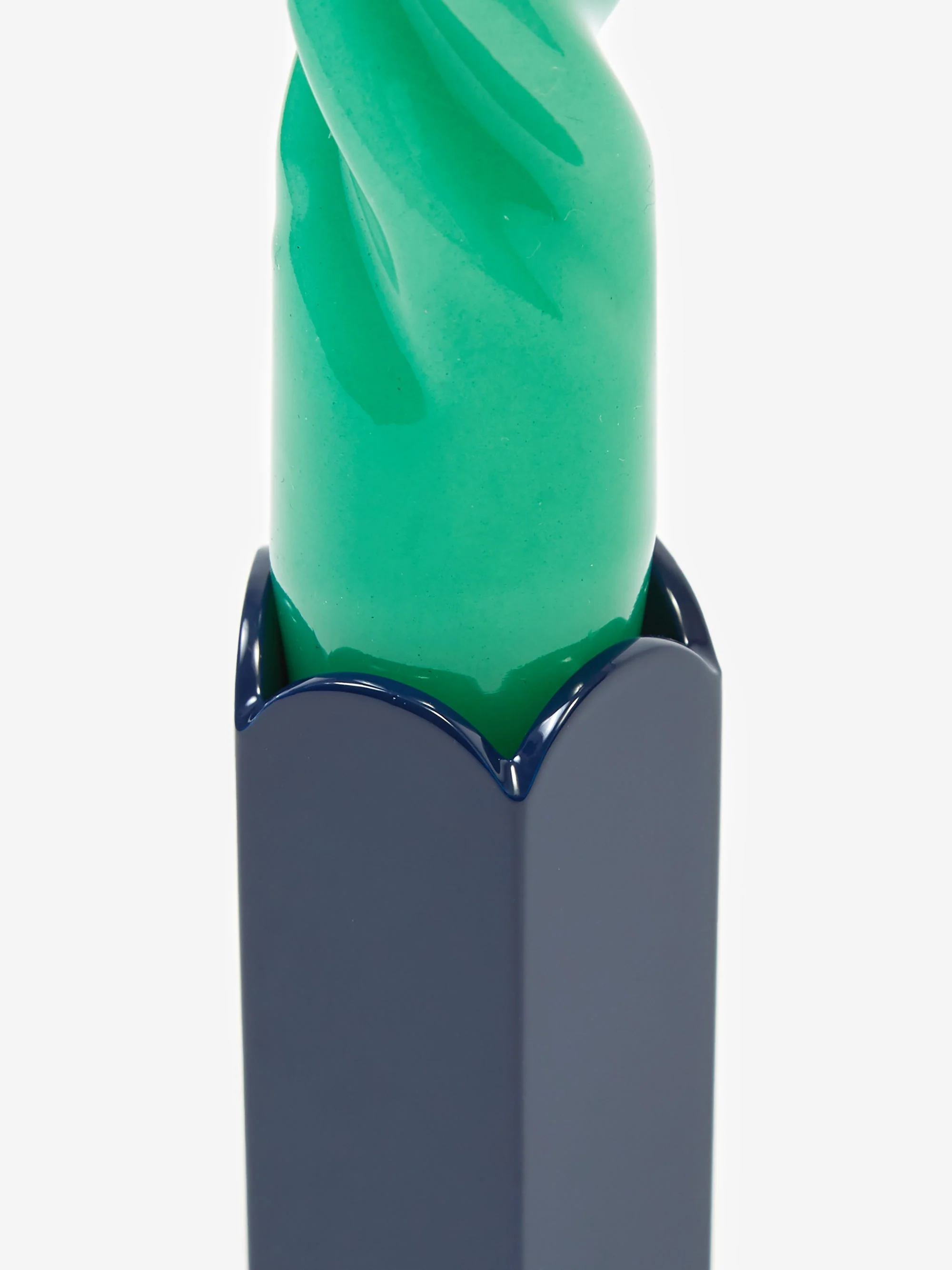 Hay Arcs Small Candleholder - Dark Blue - Image 3