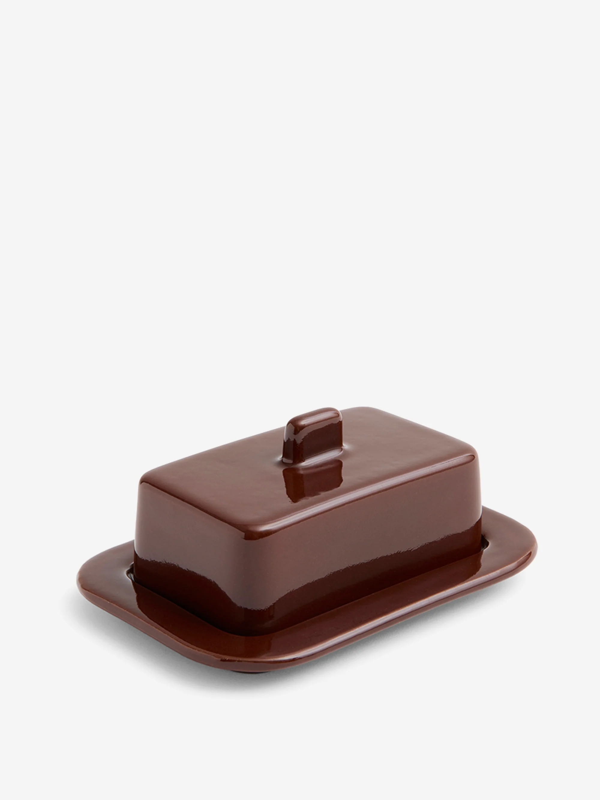 HAY Barro Butter Dish - Burgundy