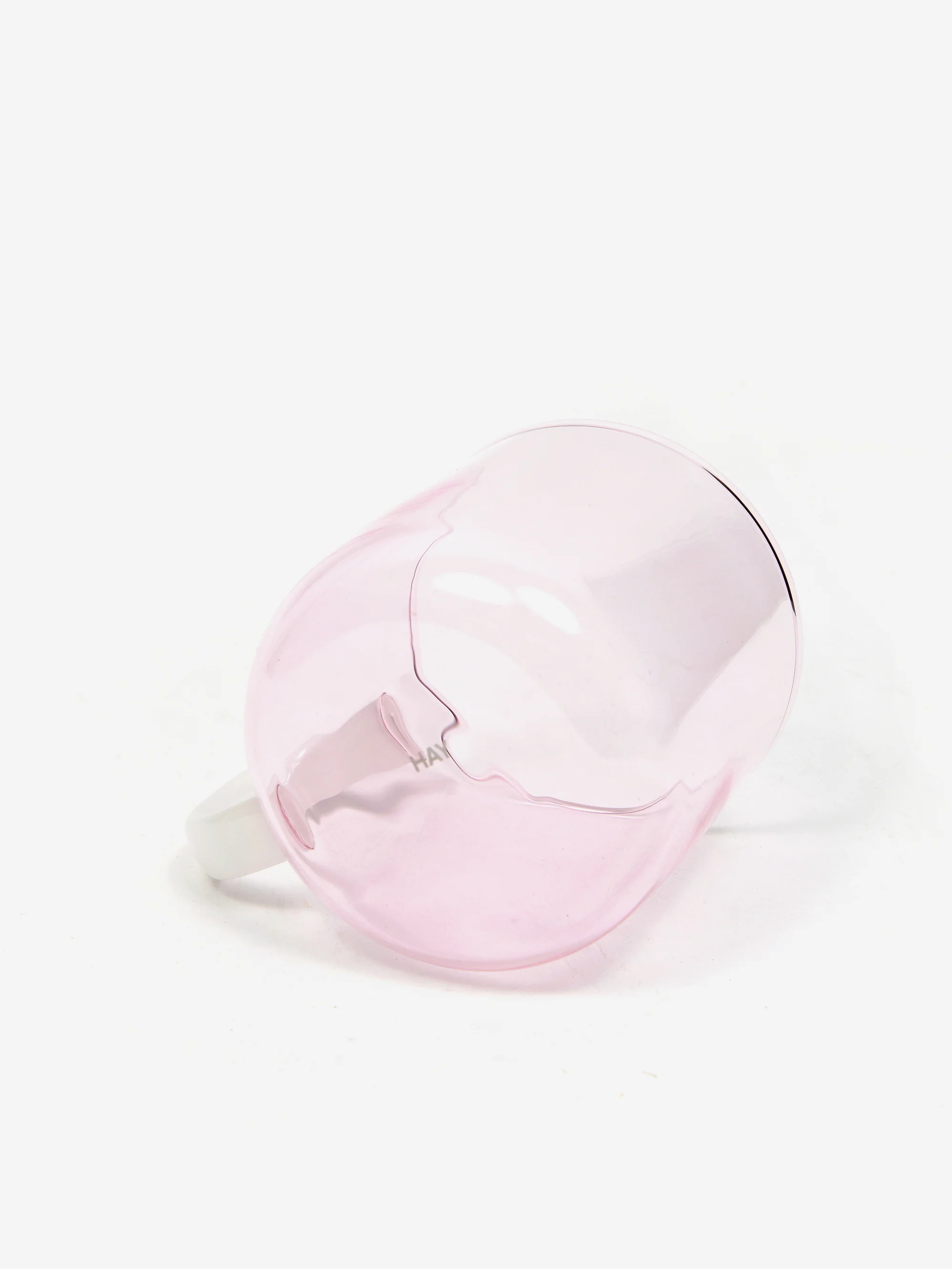 HAY Borosilicate Mug Set of 2 - Pink with White Handle - Image 4