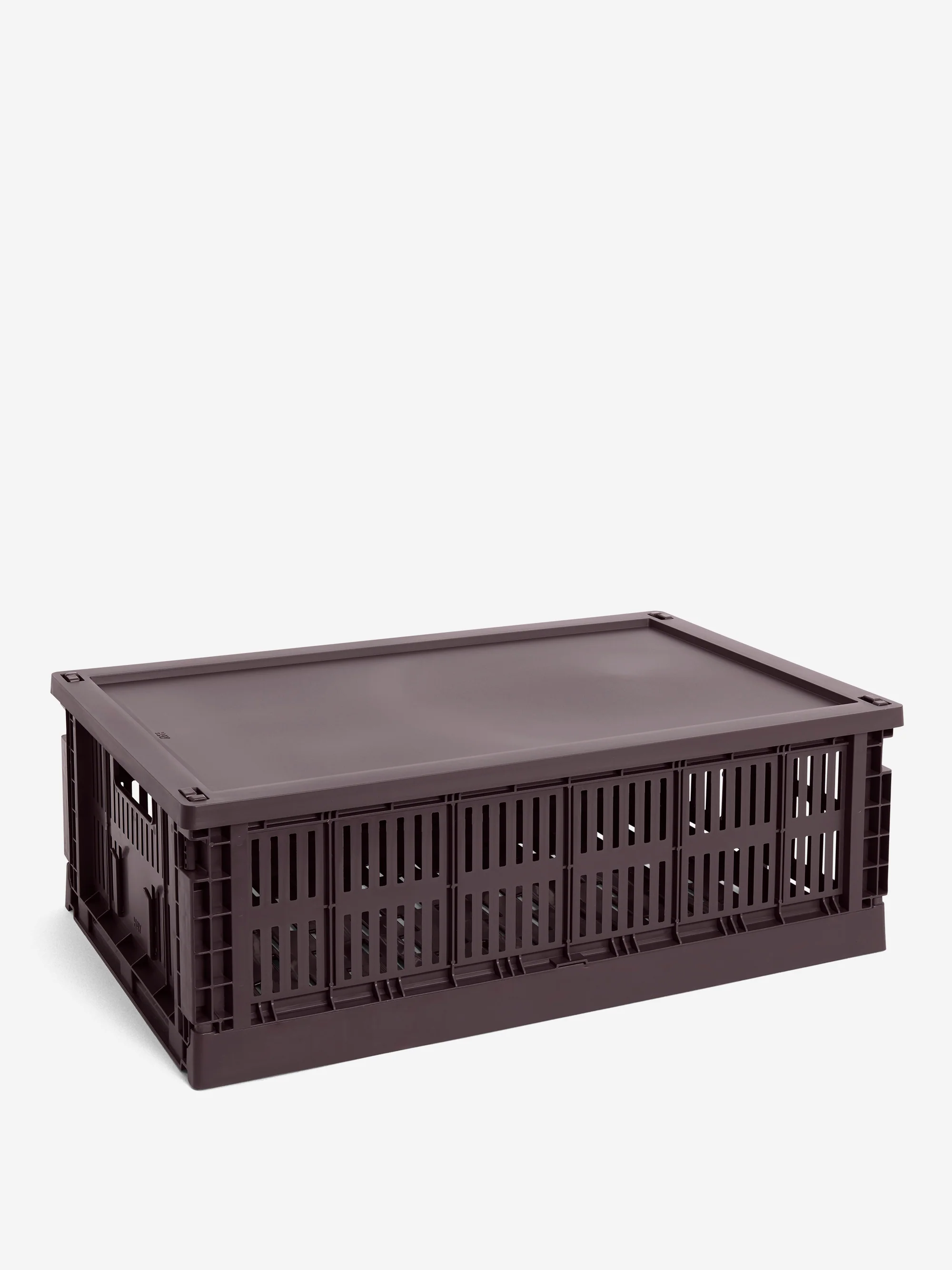 HAY Colour Crate Lid Plastic Large - Bordeaux - Image 2
