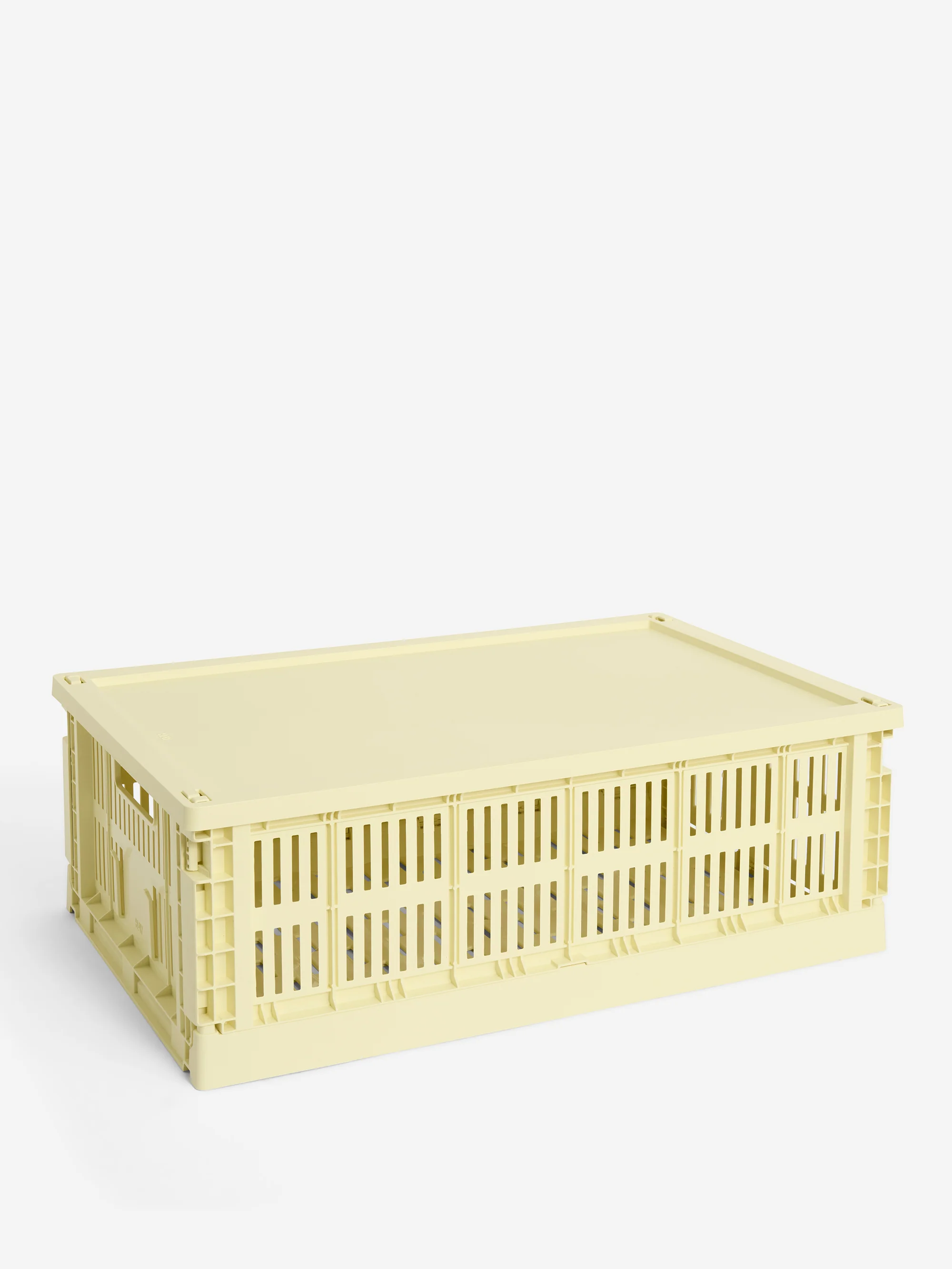 HAY Colour Crate Lid Plastic Large - Light yellow - Image 2