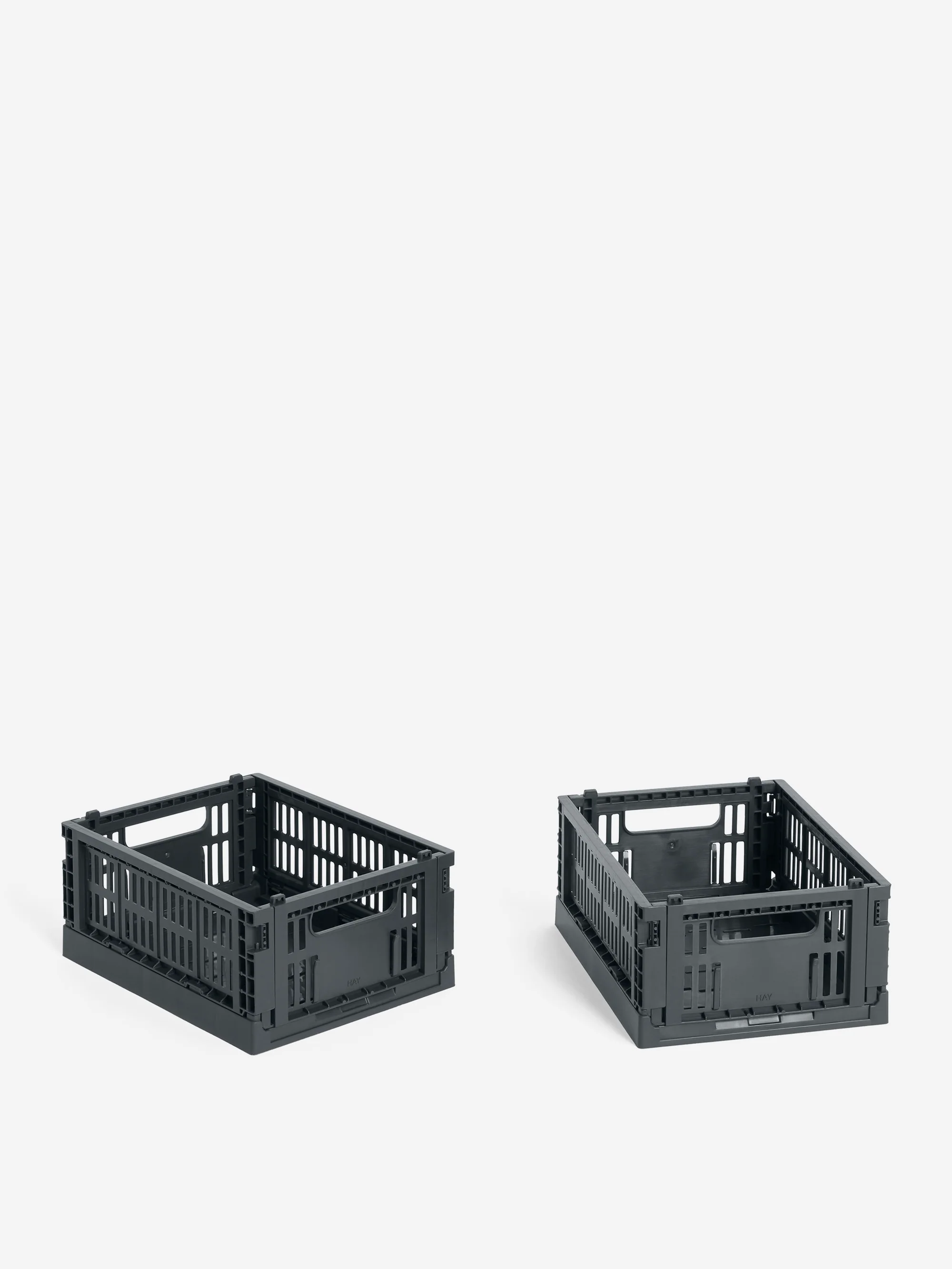 HAY Colour Crate Mini Set of 2 - Charcoal