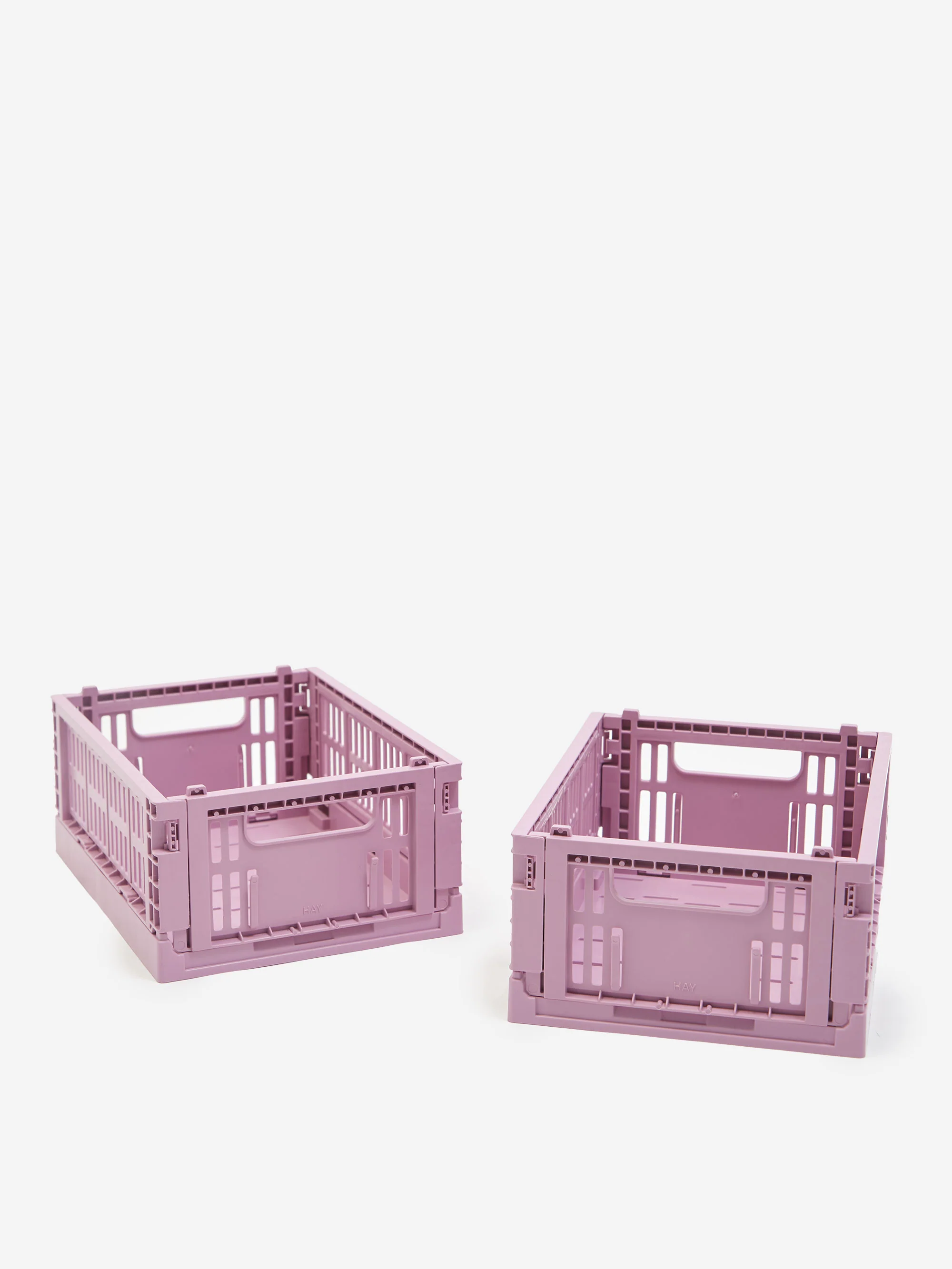 HAY Colour Crate Mini Set Of 2 - Dusty Rose
