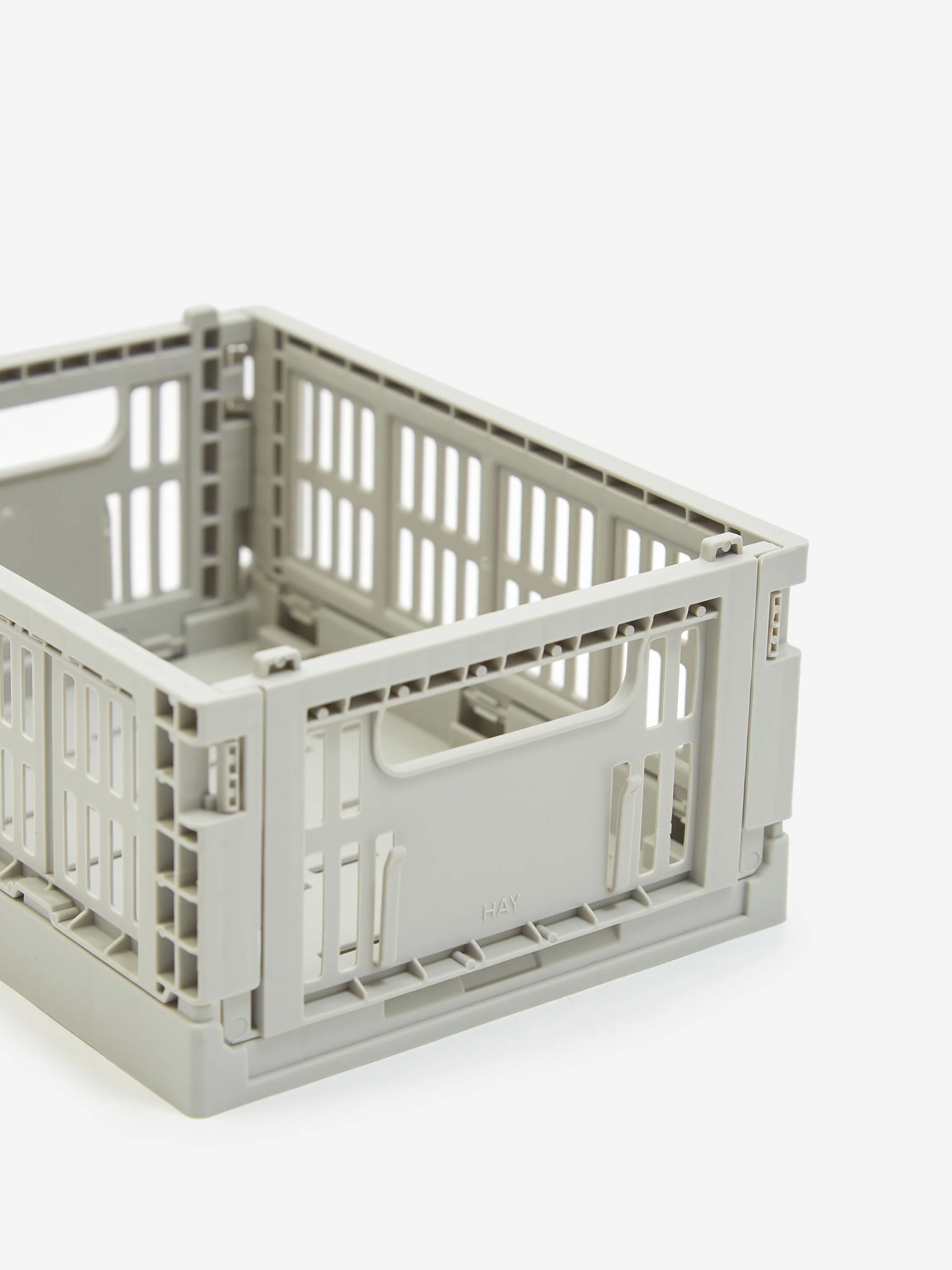 HAY Colour Crate Mini Set Of 2 - Light Grey - Image 2