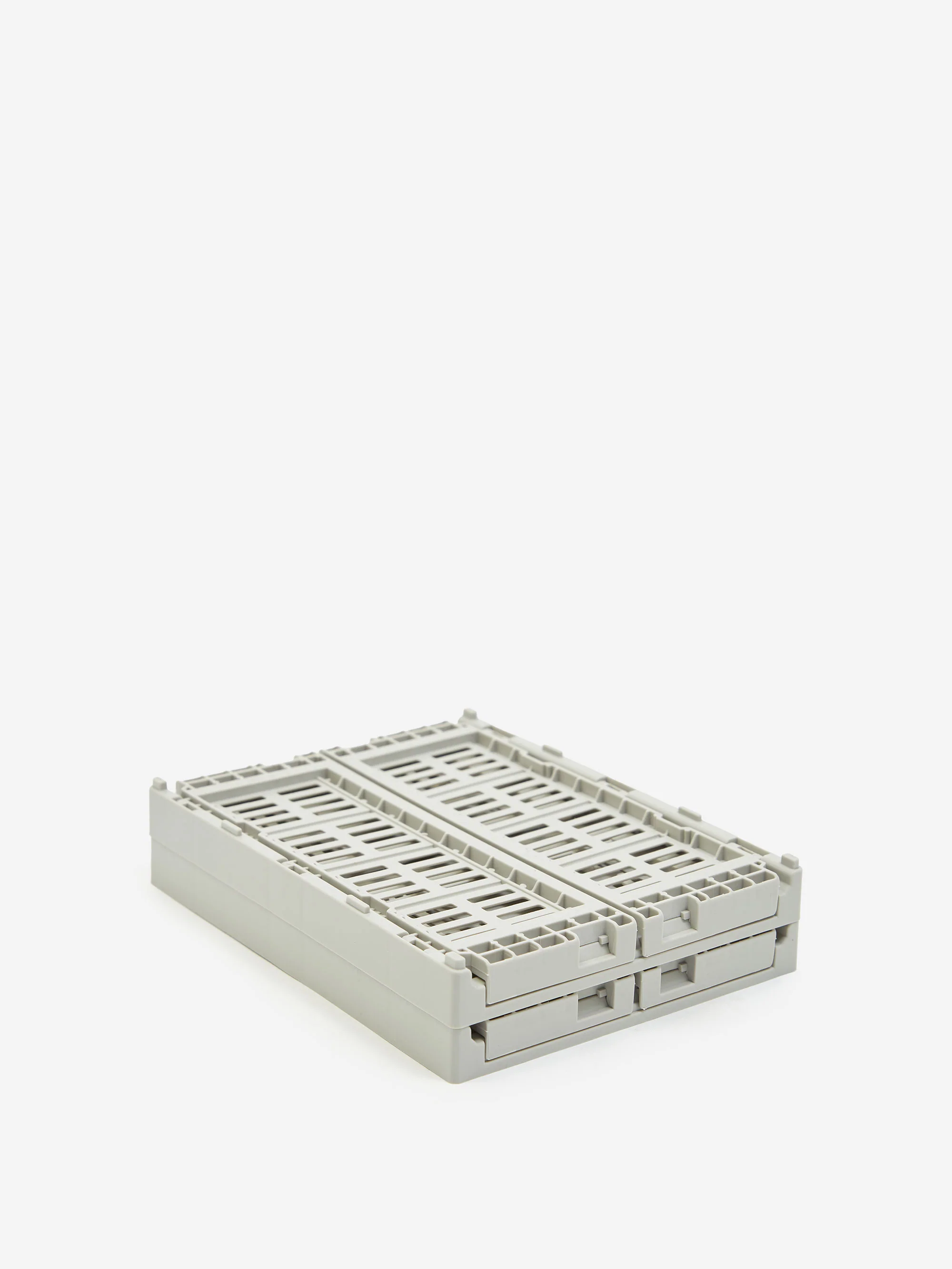 HAY Colour Crate Mini Set Of 2 - Light Grey - Image 4