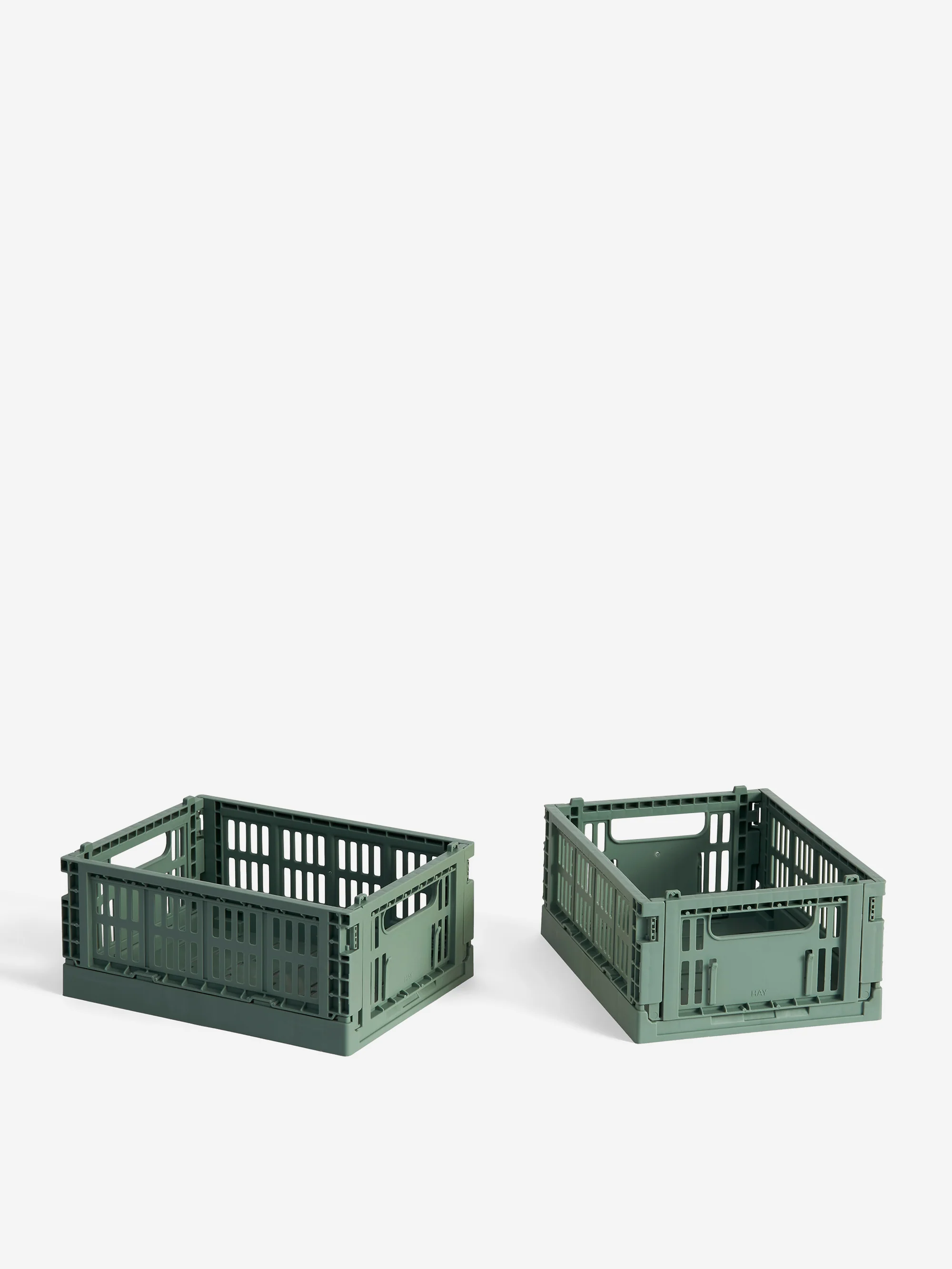 HAY Colour Crate Mini Set of 2 - Sage Green