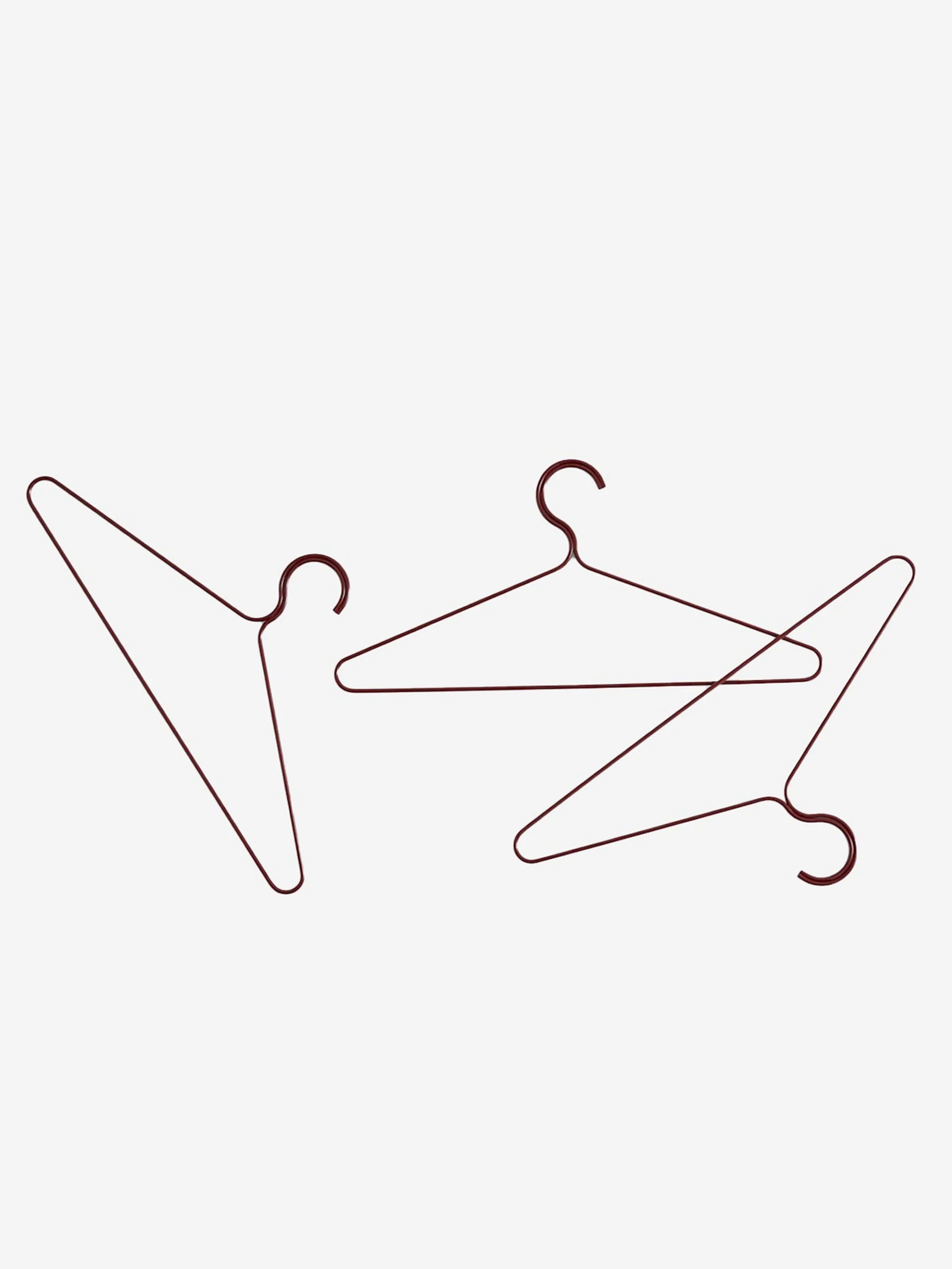 HAY Colour Hangers Set Of 3 - Maroon Red