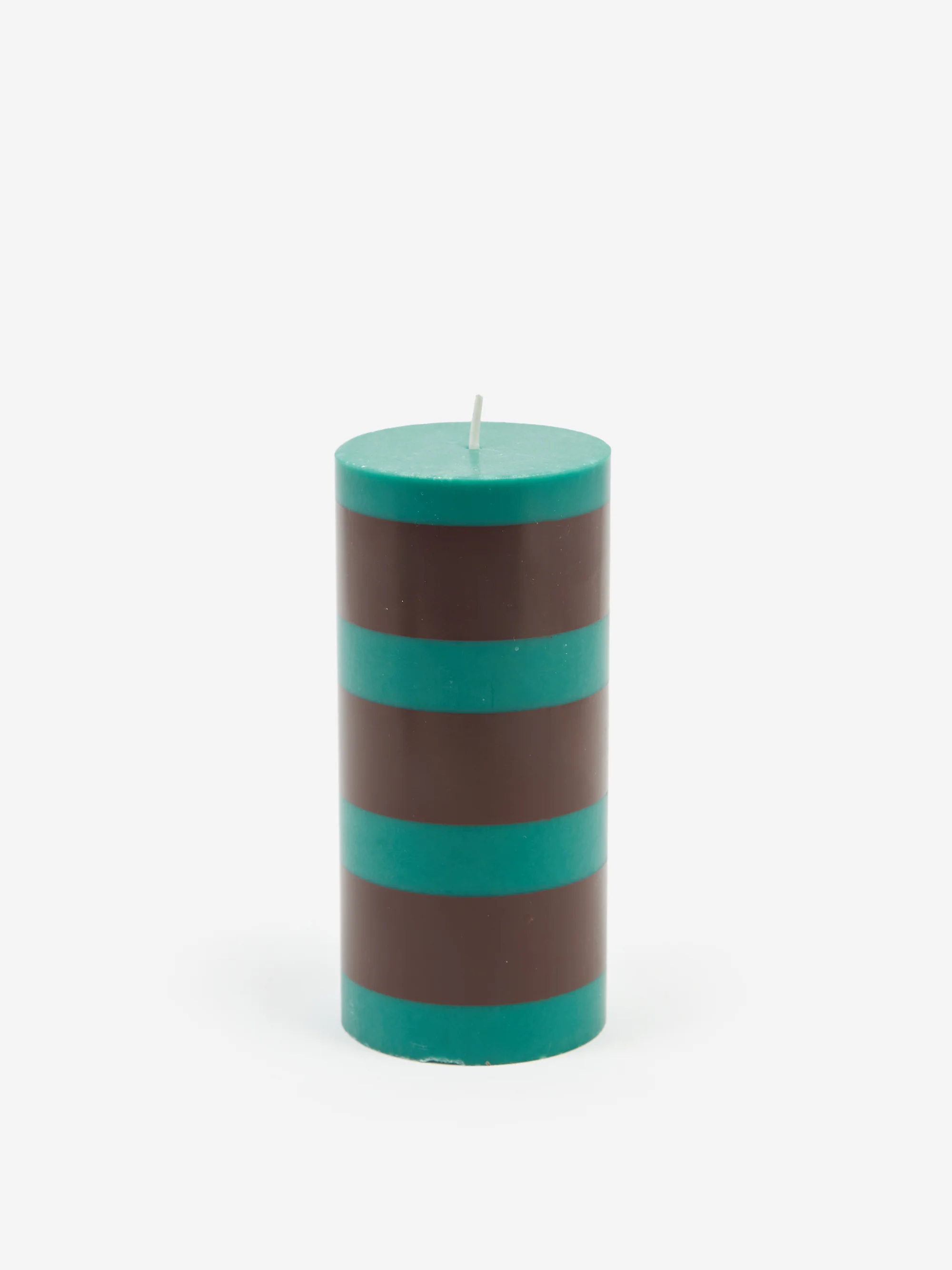 HAY Column Candle - Small - Green and Brown