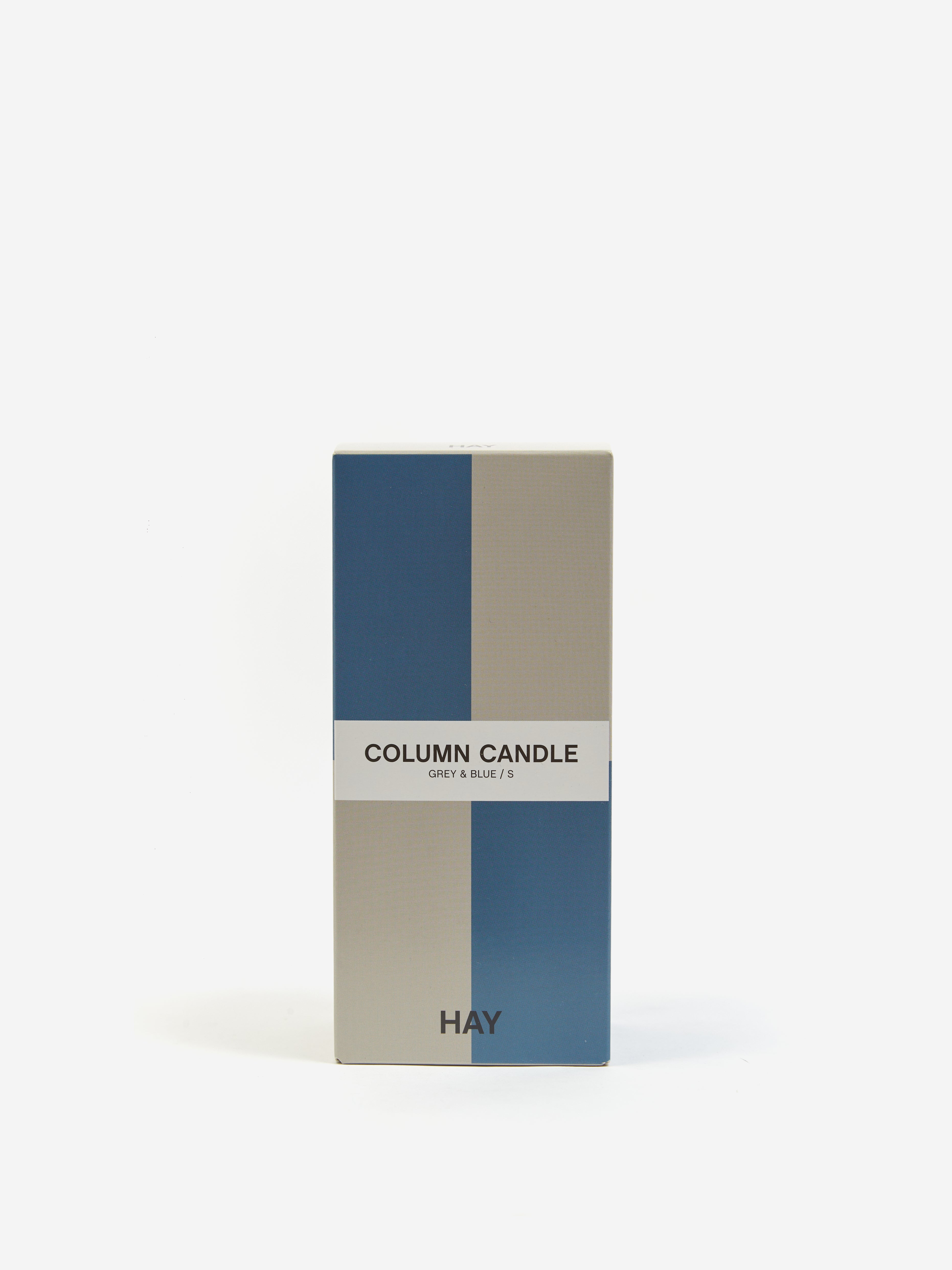 HAY Column Candle Small - Grey And Blue - Image 3