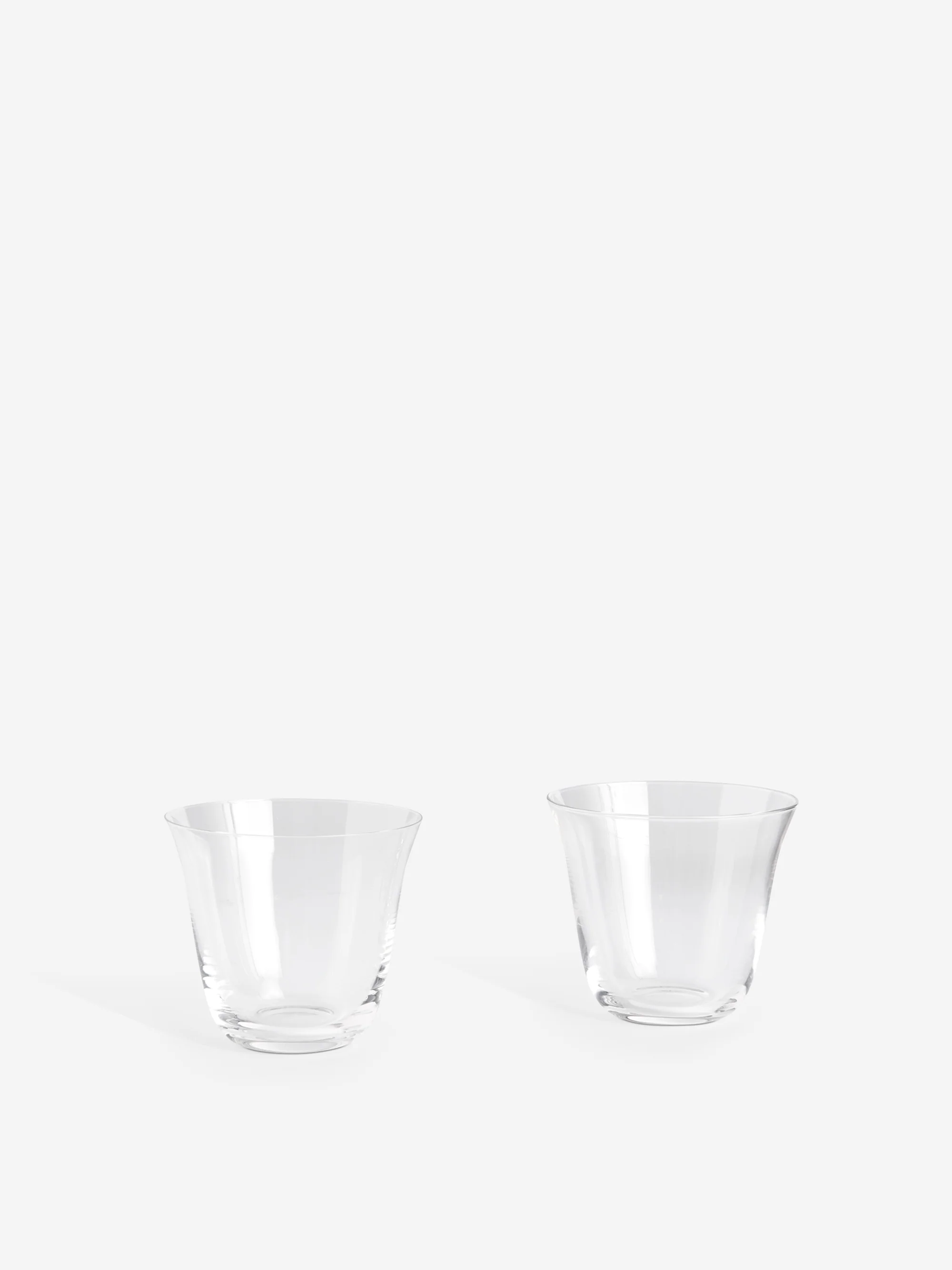 HAY Curve Tumbler Glass Small Set of 2 - Clear