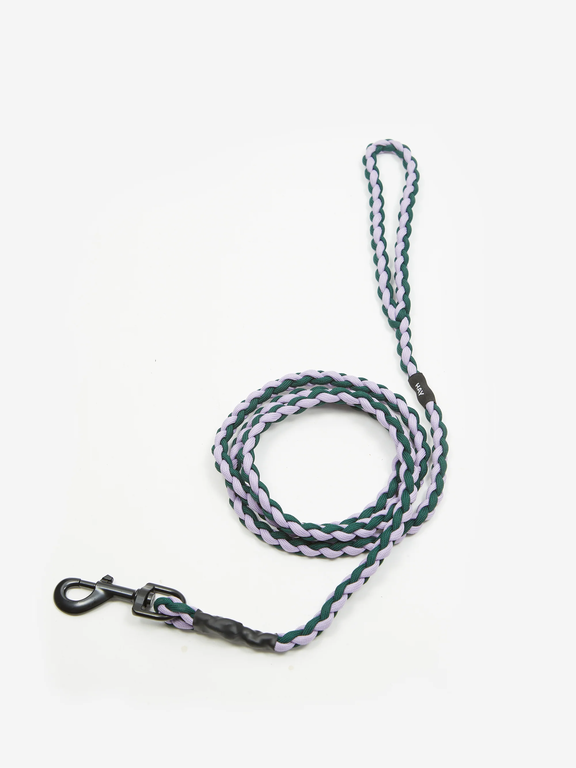 HAY Dog Lead Braided - Lavender/Green