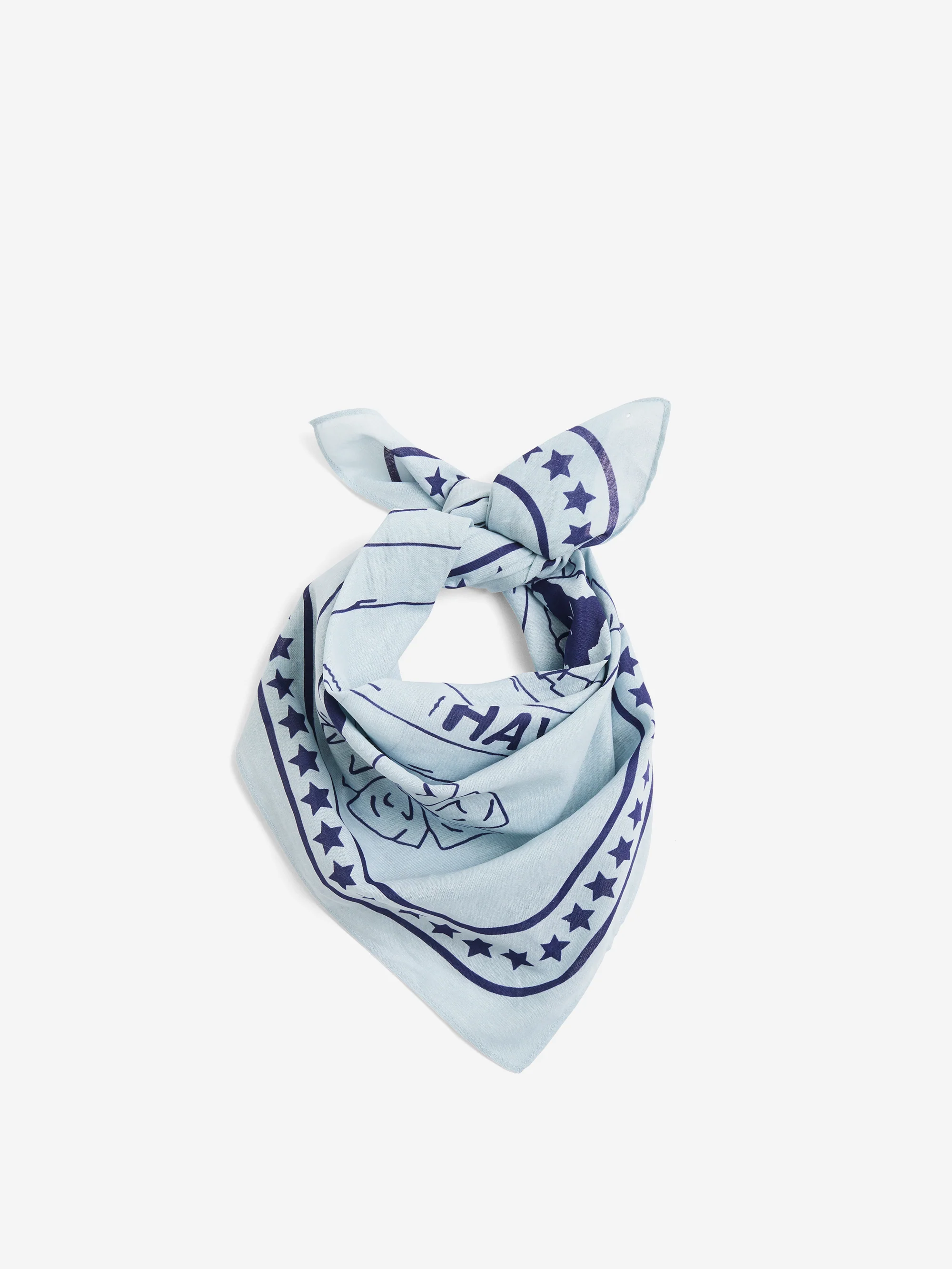HAY Dog Scarf - 55cm x 55cm - Light Blue