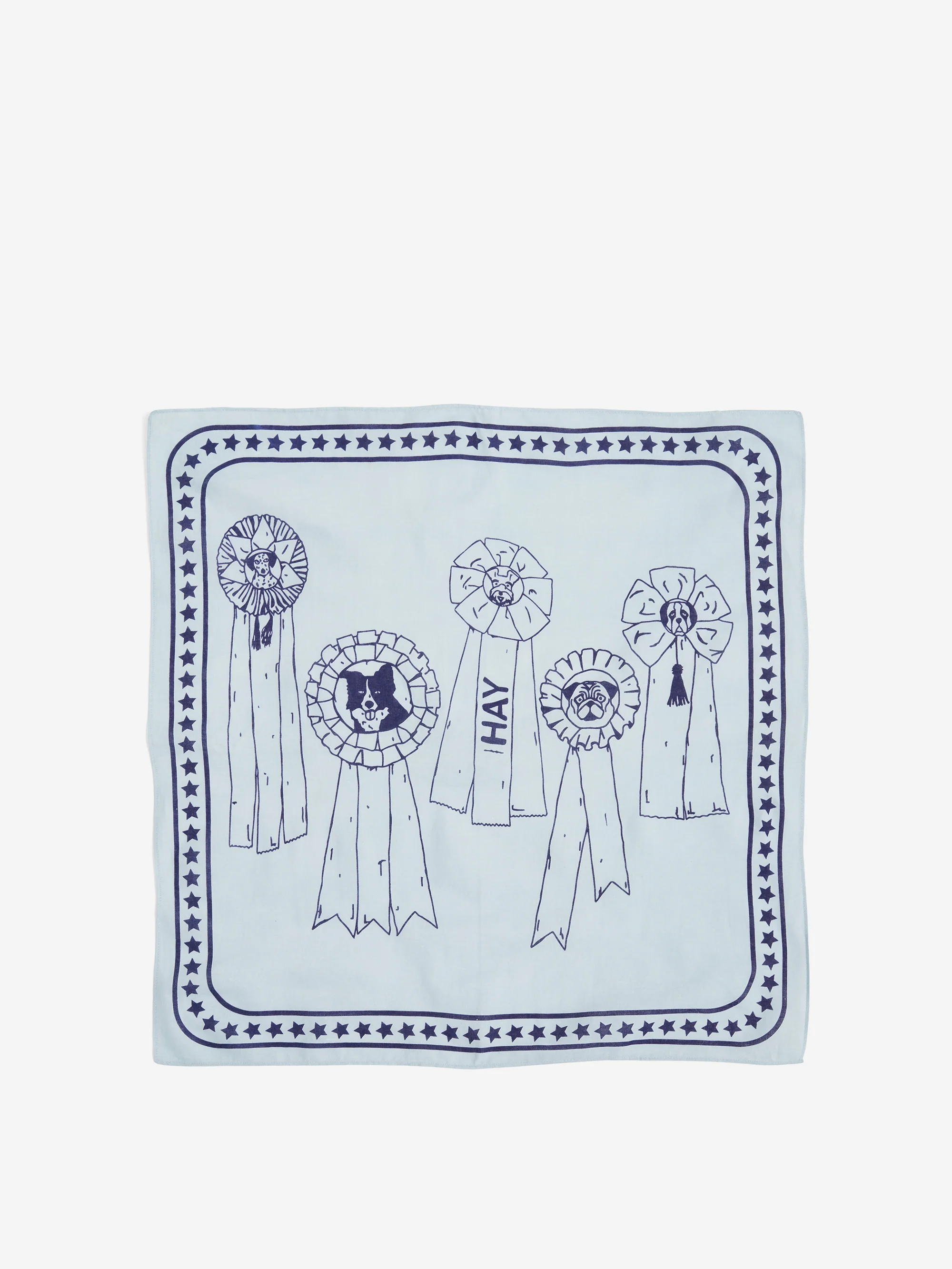 HAY Dog Scarf - 55cm x 55cm - Light Blue - Image 2