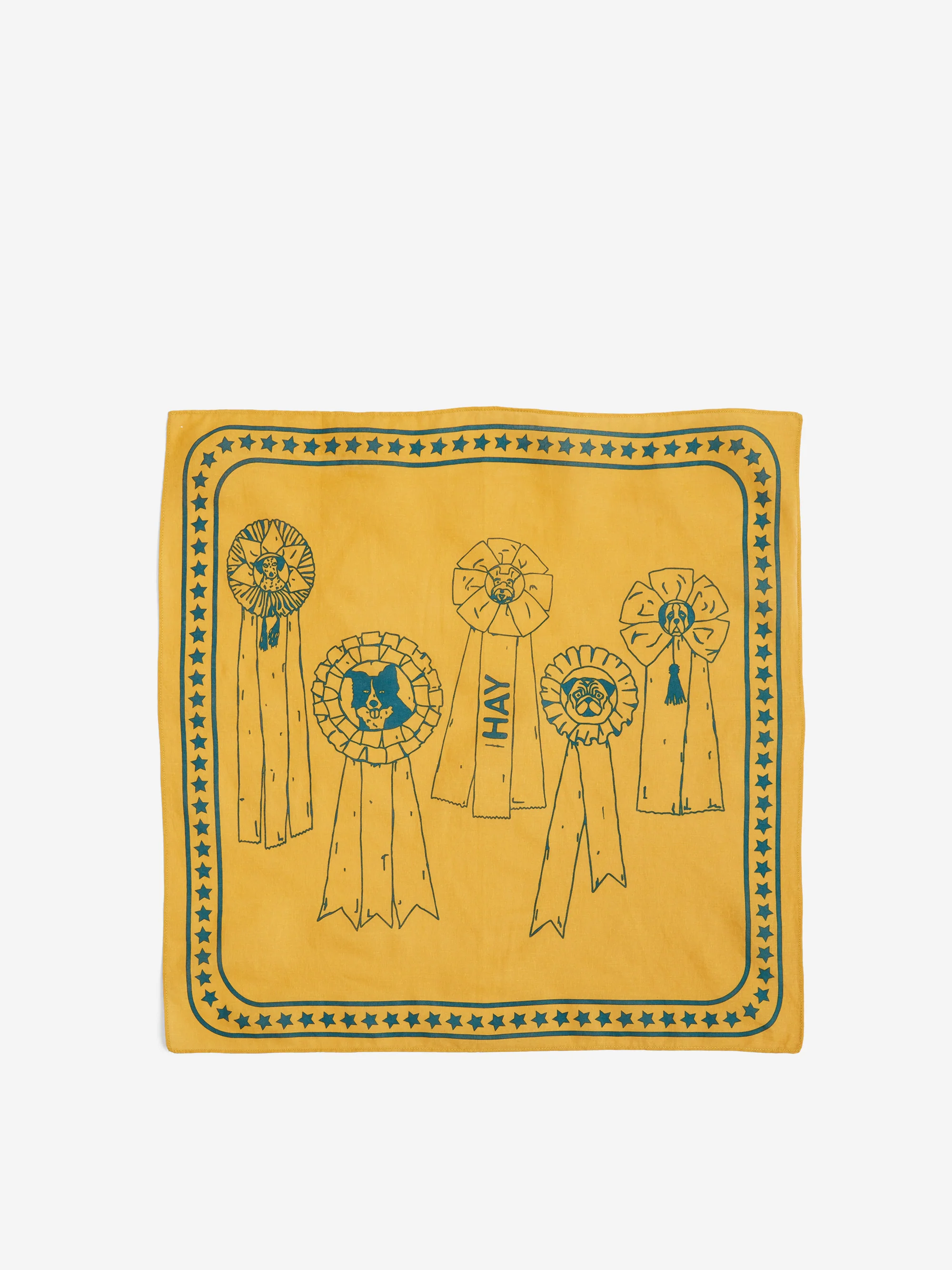 HAY Dog Scarf - 55cm x 55cm - Ochre - Image 2