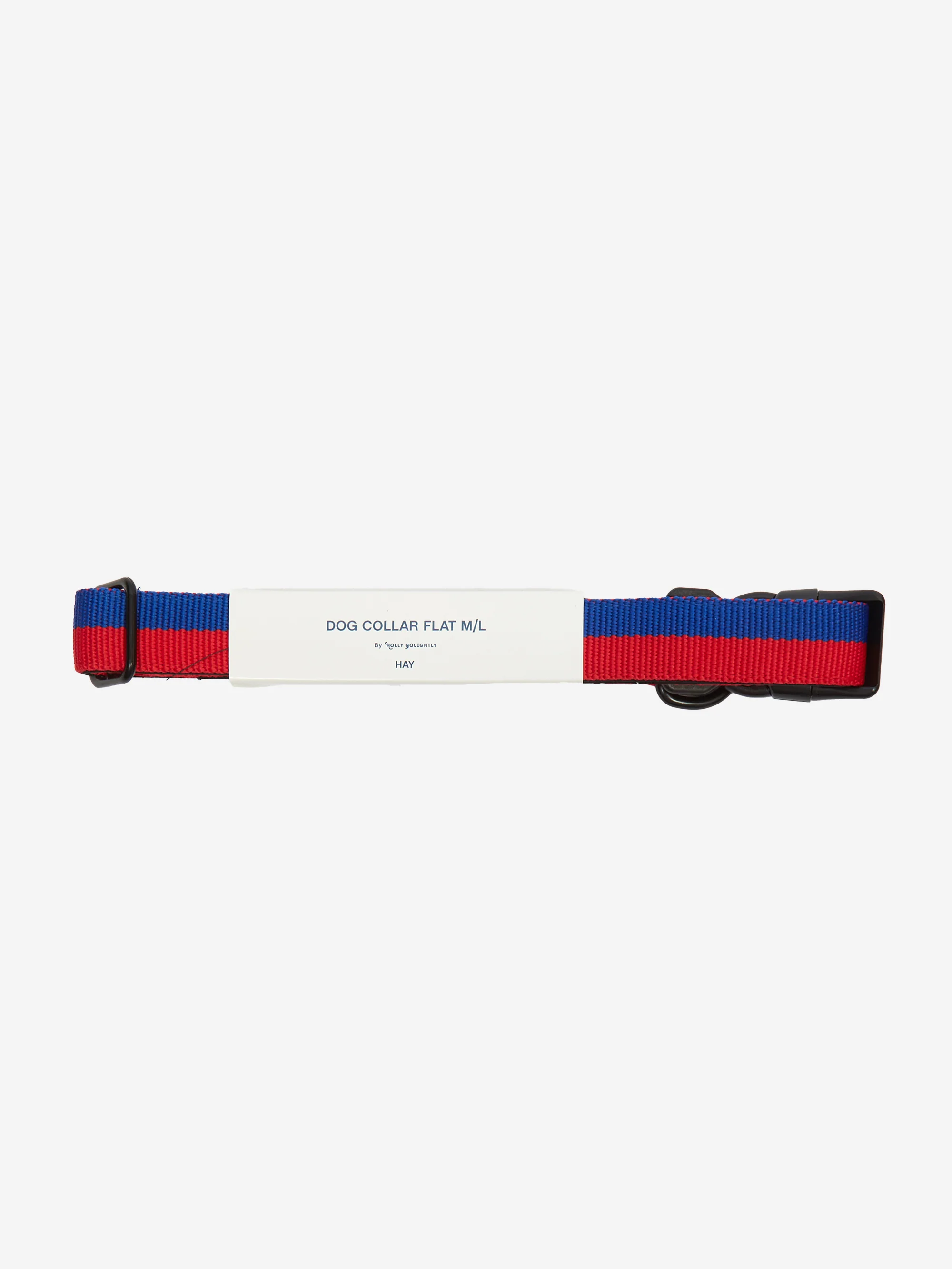 HAY Dogs Collar - Flat Medium/Large - Red/Blue