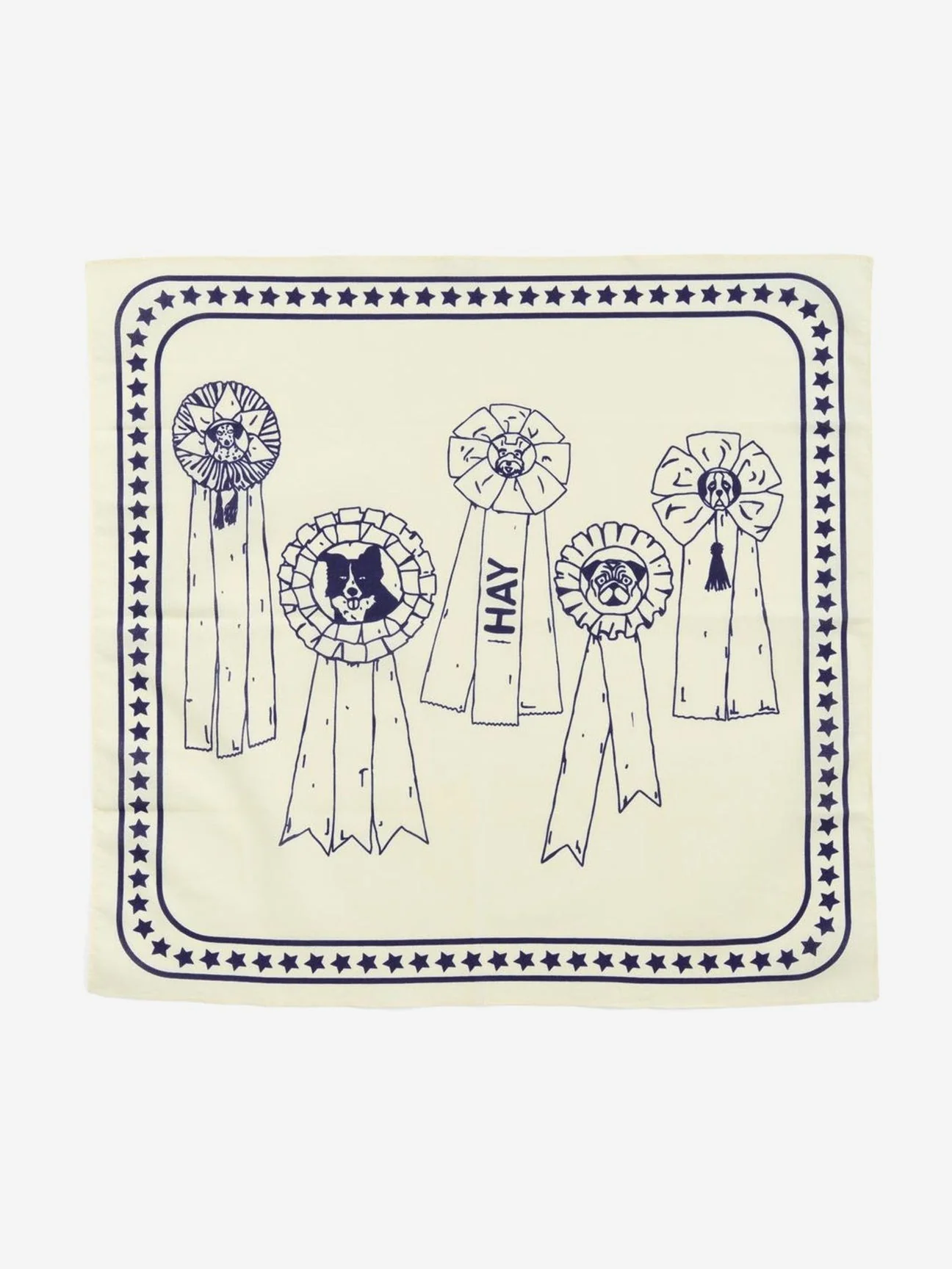 HAY Dogs Scarf 55x55cm - Off-White - Image 2