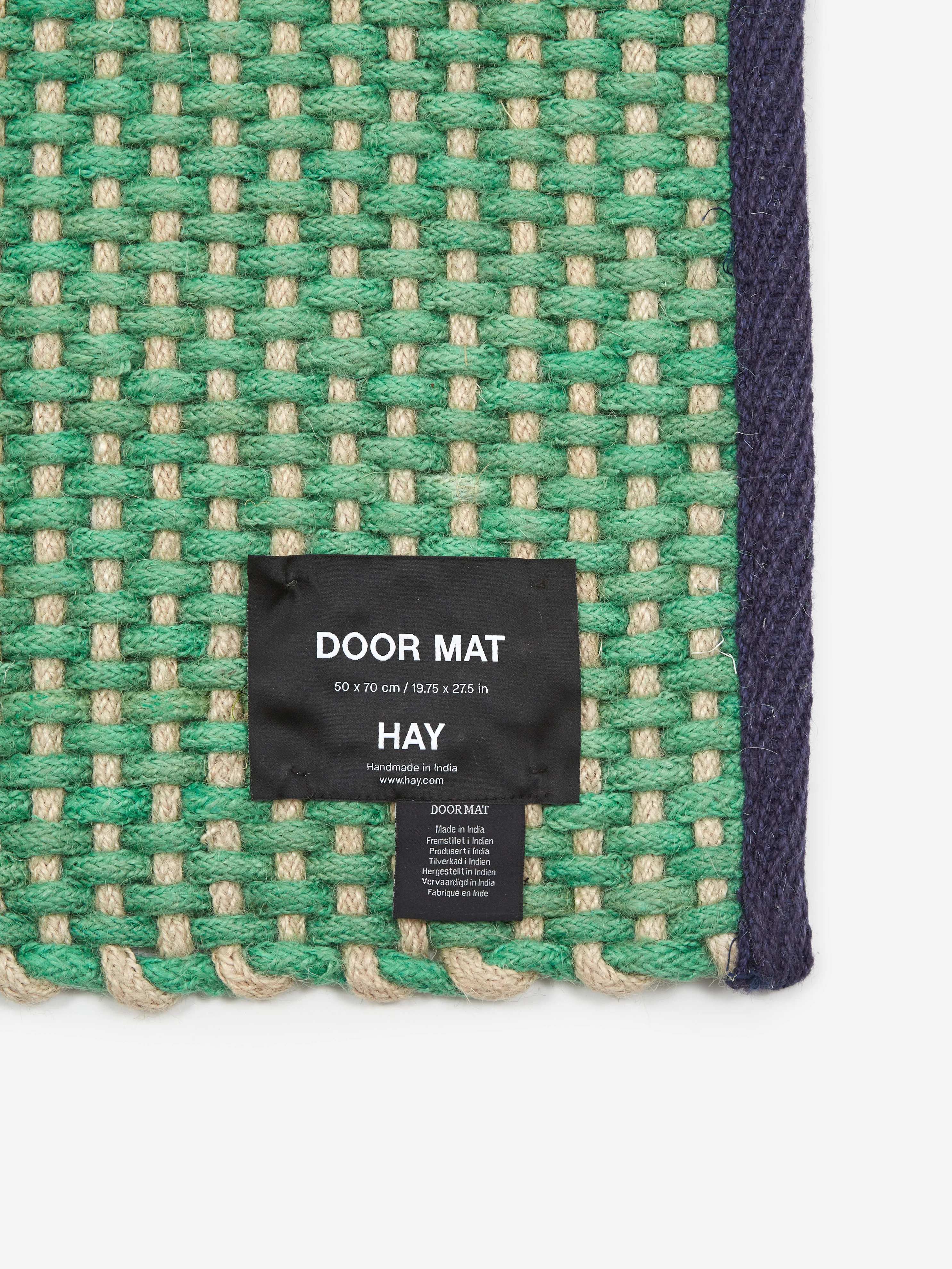 HAY Door Mat 50cm x 70cm - Light Green - Image 3