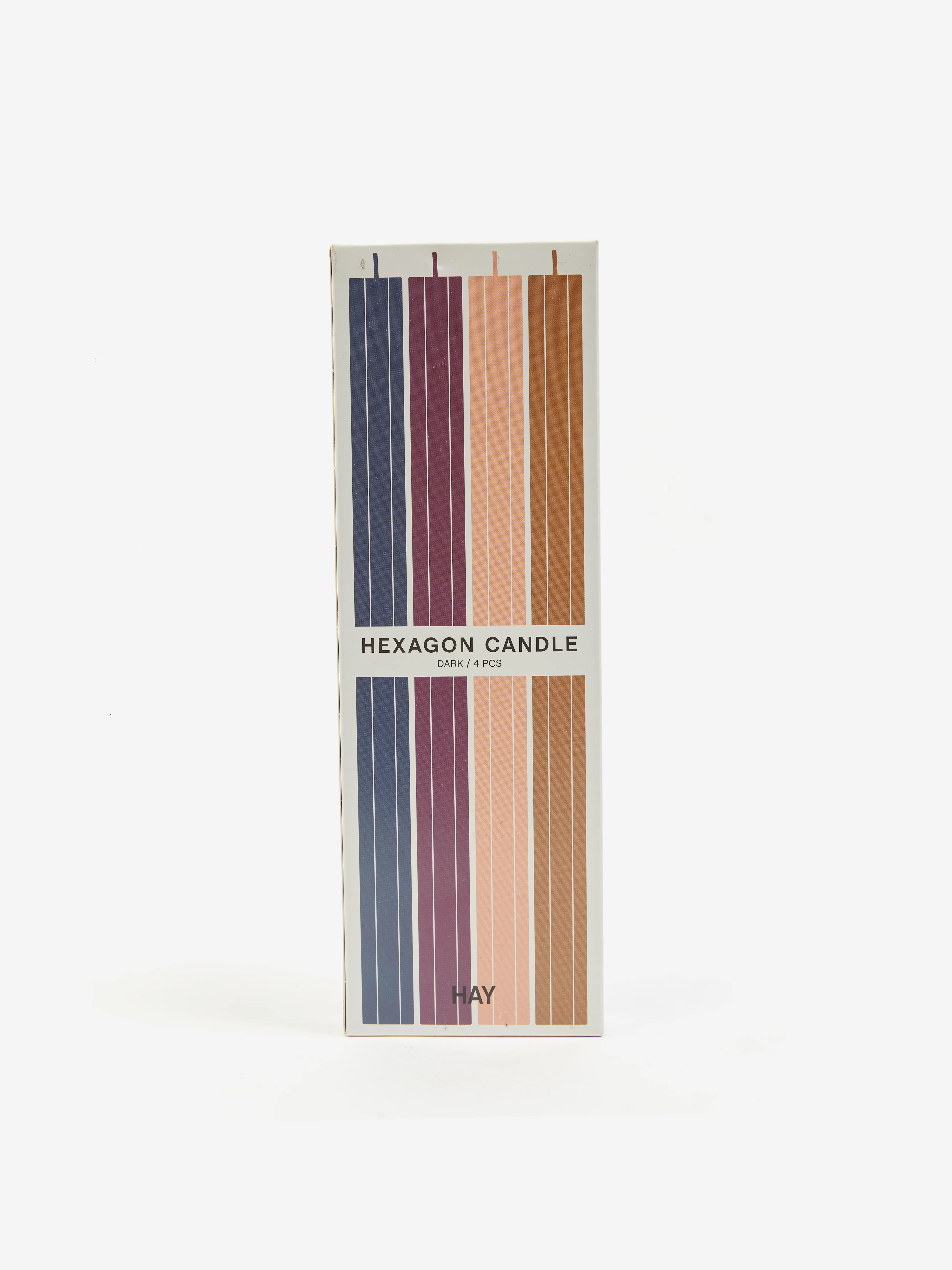 HAY Hexagon Candle - Dark Set Of 4 - Image 3