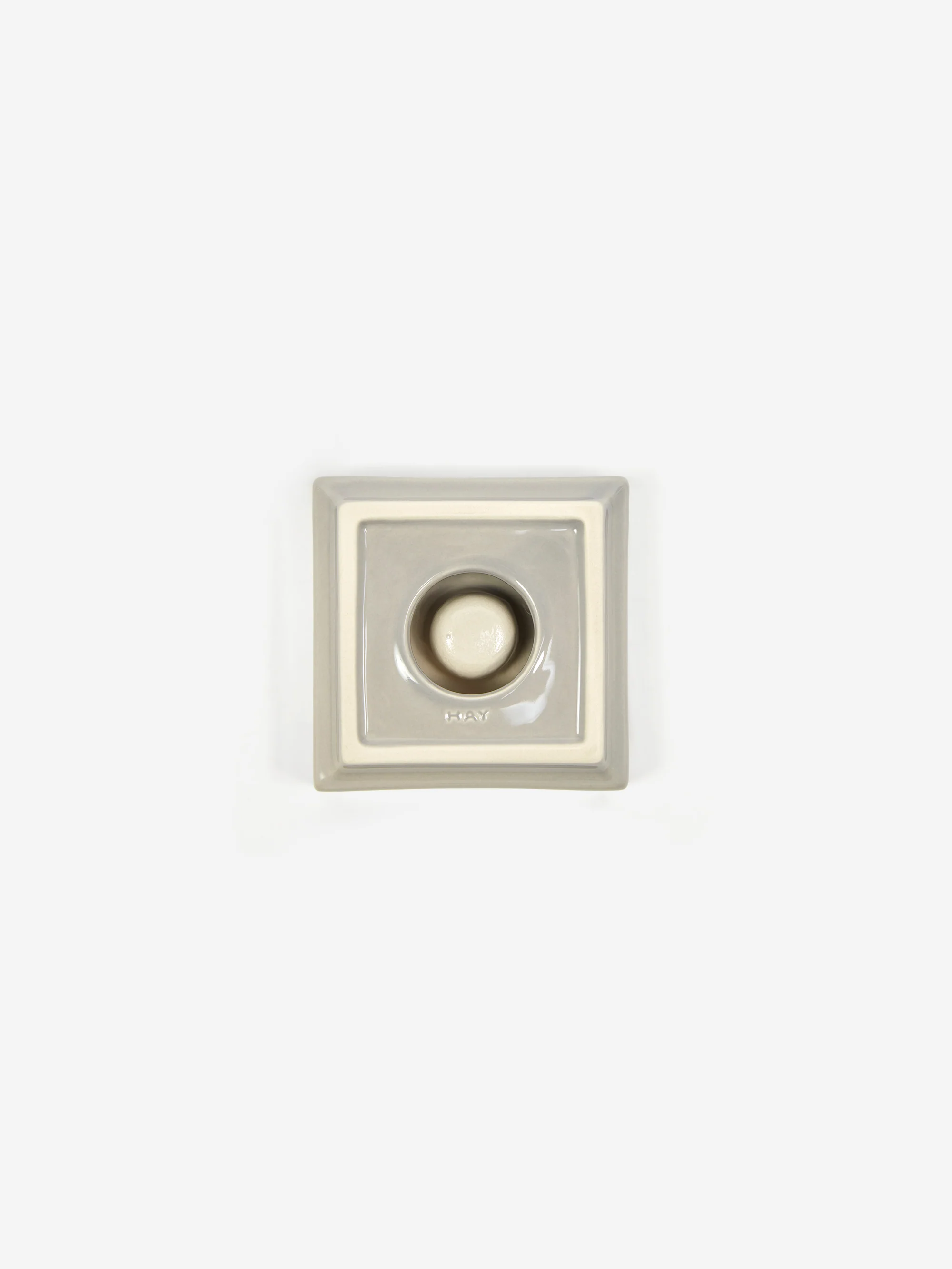 HAY Mattone Candleholder Small - Light Grey - Image 4