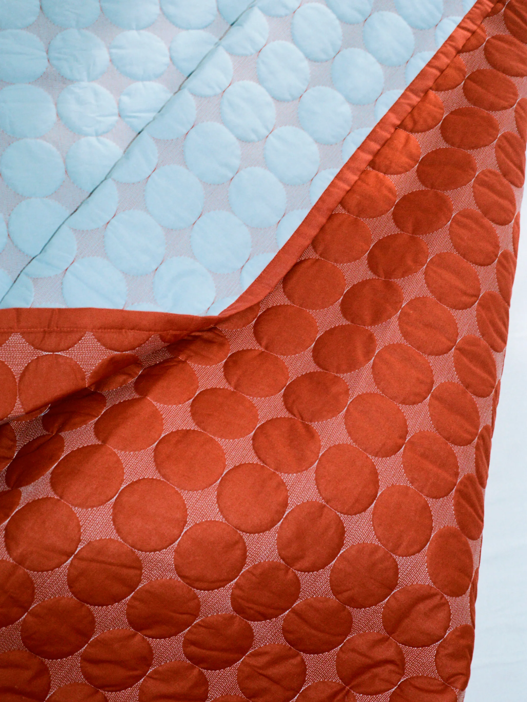 HAY Mega Dot Bed Spread 195m x 245cm - Light Blue - Image 2