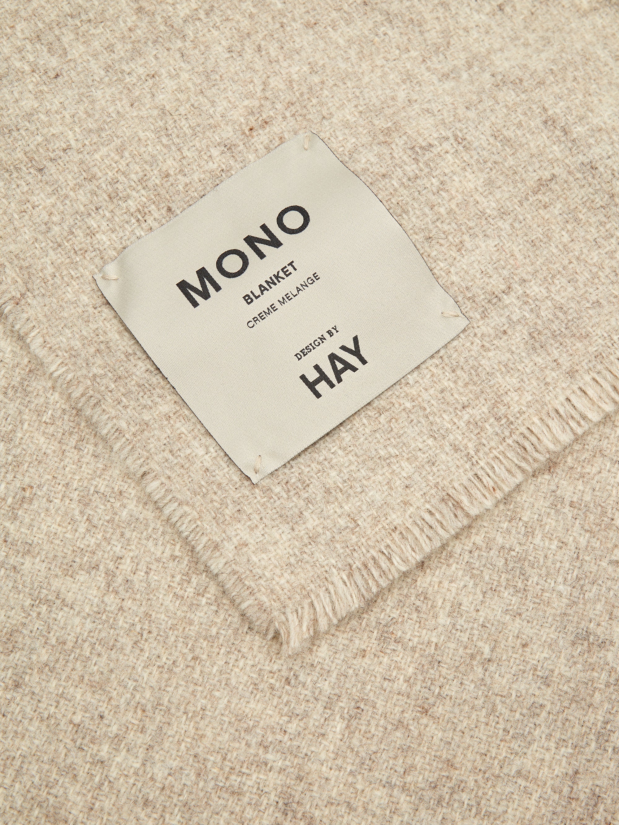 HAY Mono Wool Blanket 130cm x 180cm - Creme Melange - Image 2