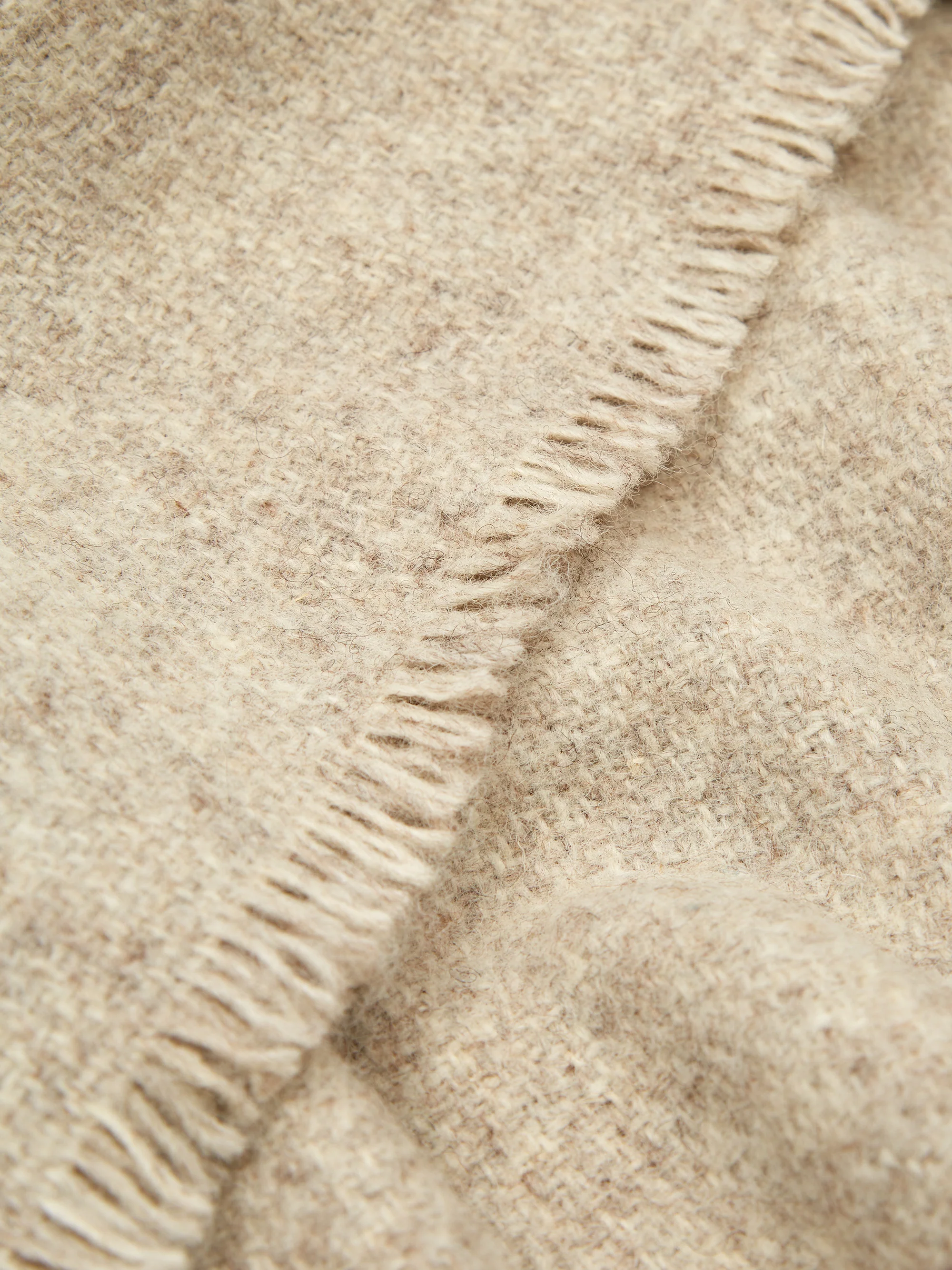 HAY Mono Wool Blanket 130cm x 180cm - Creme Melange - Image 3