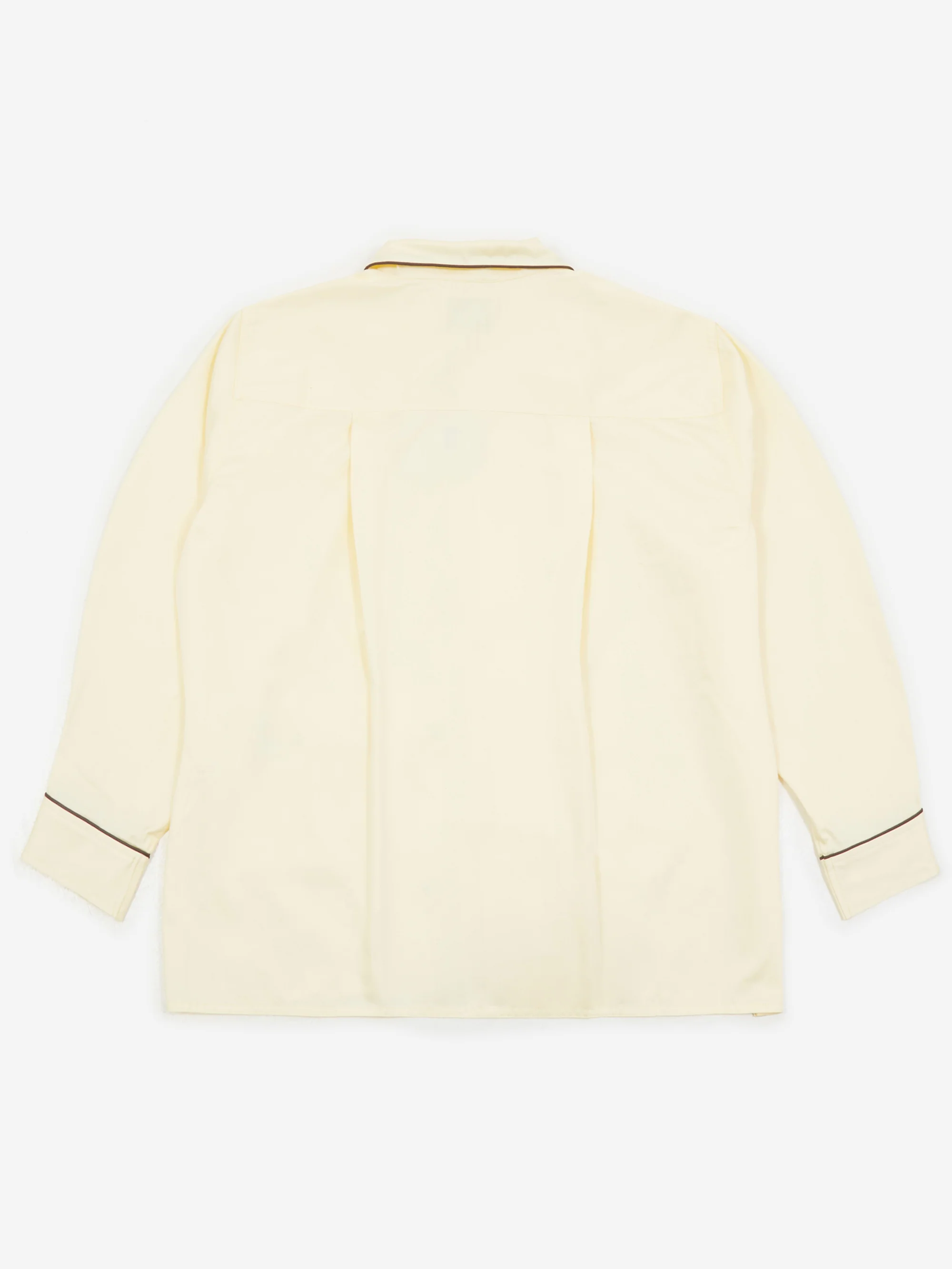 HAY Outline Pyjama Long Sleeve Shirt - Soft Yellow - Image 3
