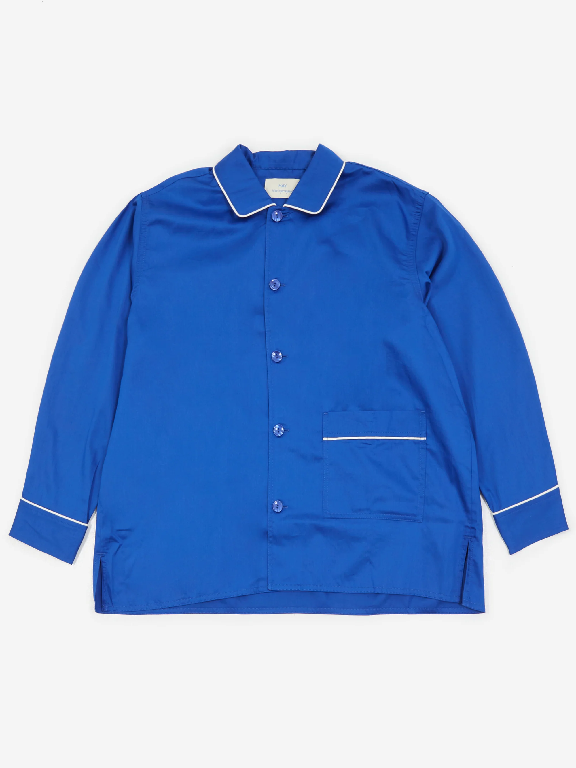 HAY Outline Pyjama Long Sleeve Shirt - Vivid Blue