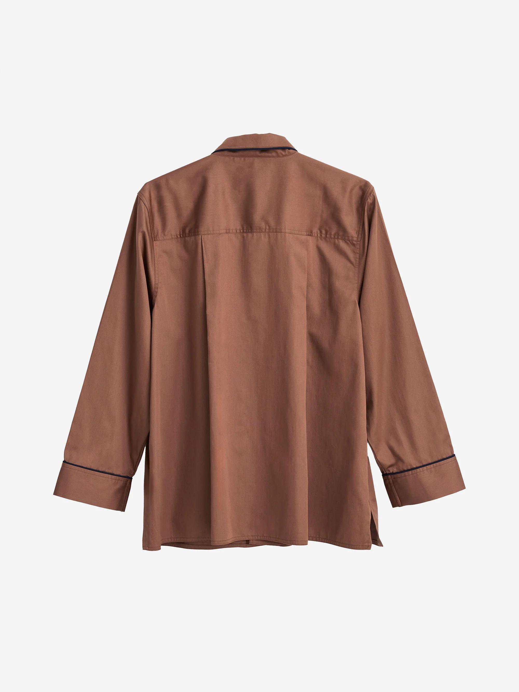 HAY Outline Pyjama Longsleeve Shirt - Milk Chocolate - Image 2