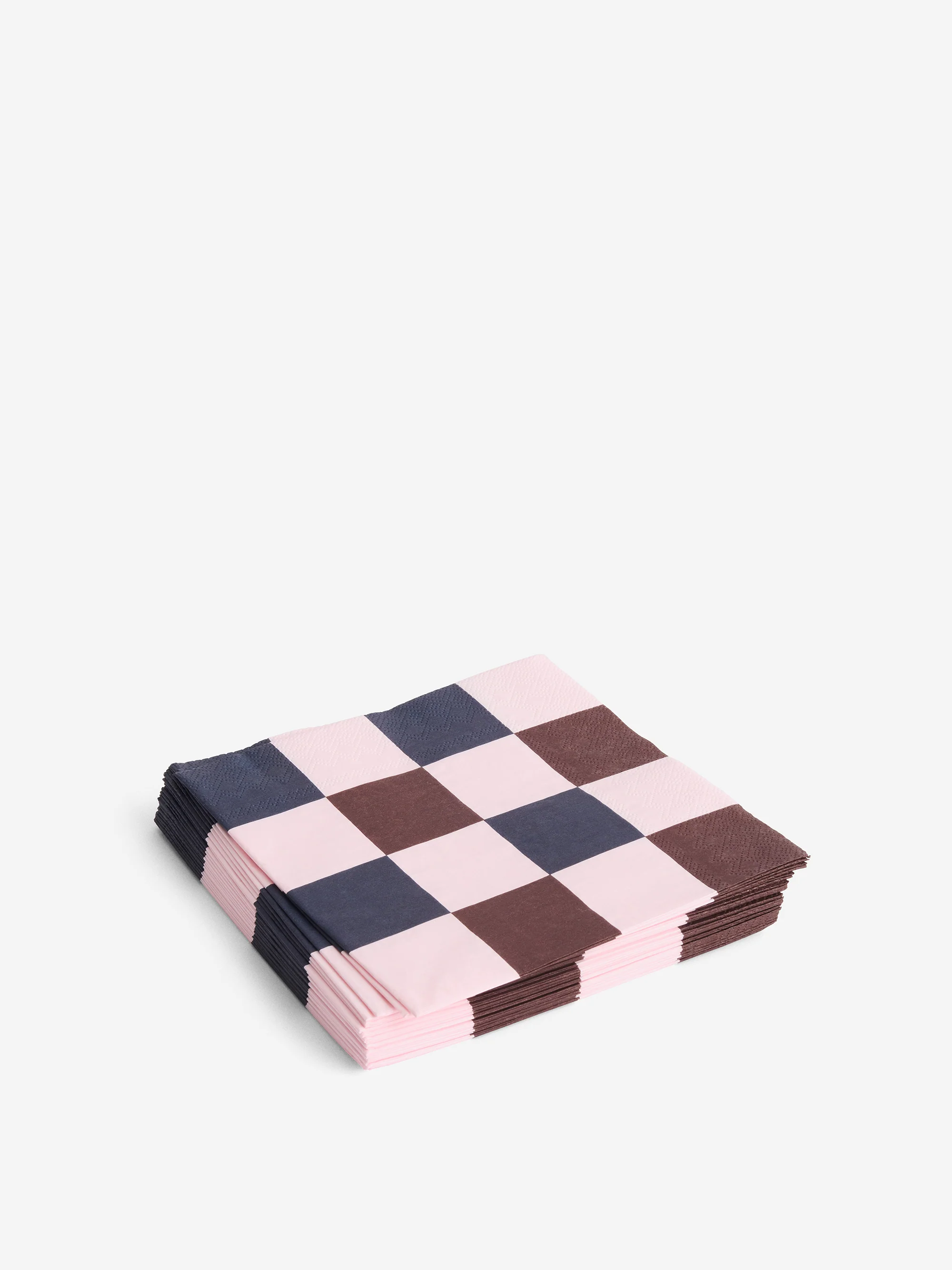 HAY Pattern Napkins - Pink/Bordeaux/Black Check