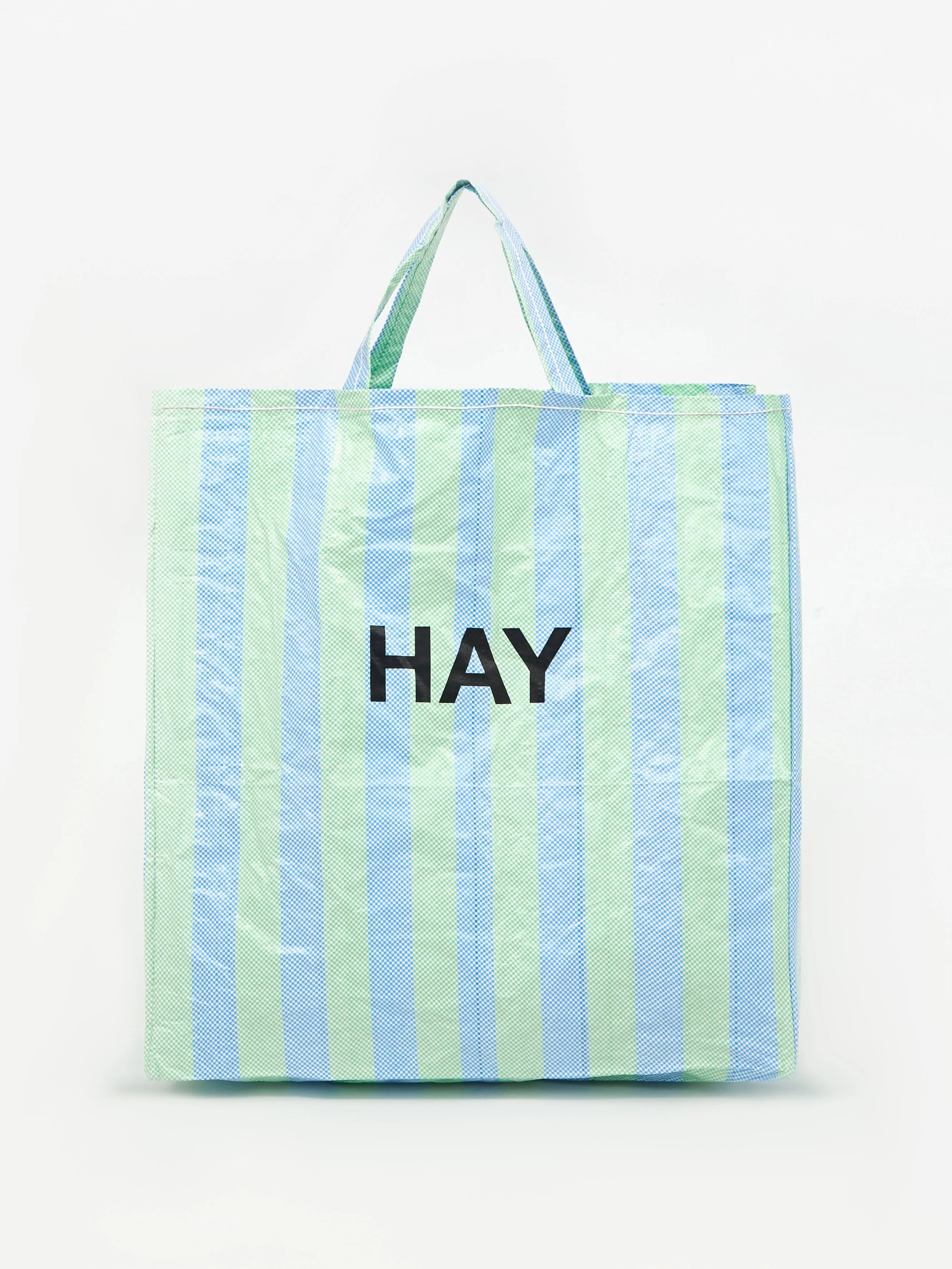 HAY Recycled Candy Stripe Shopper XL - Blue