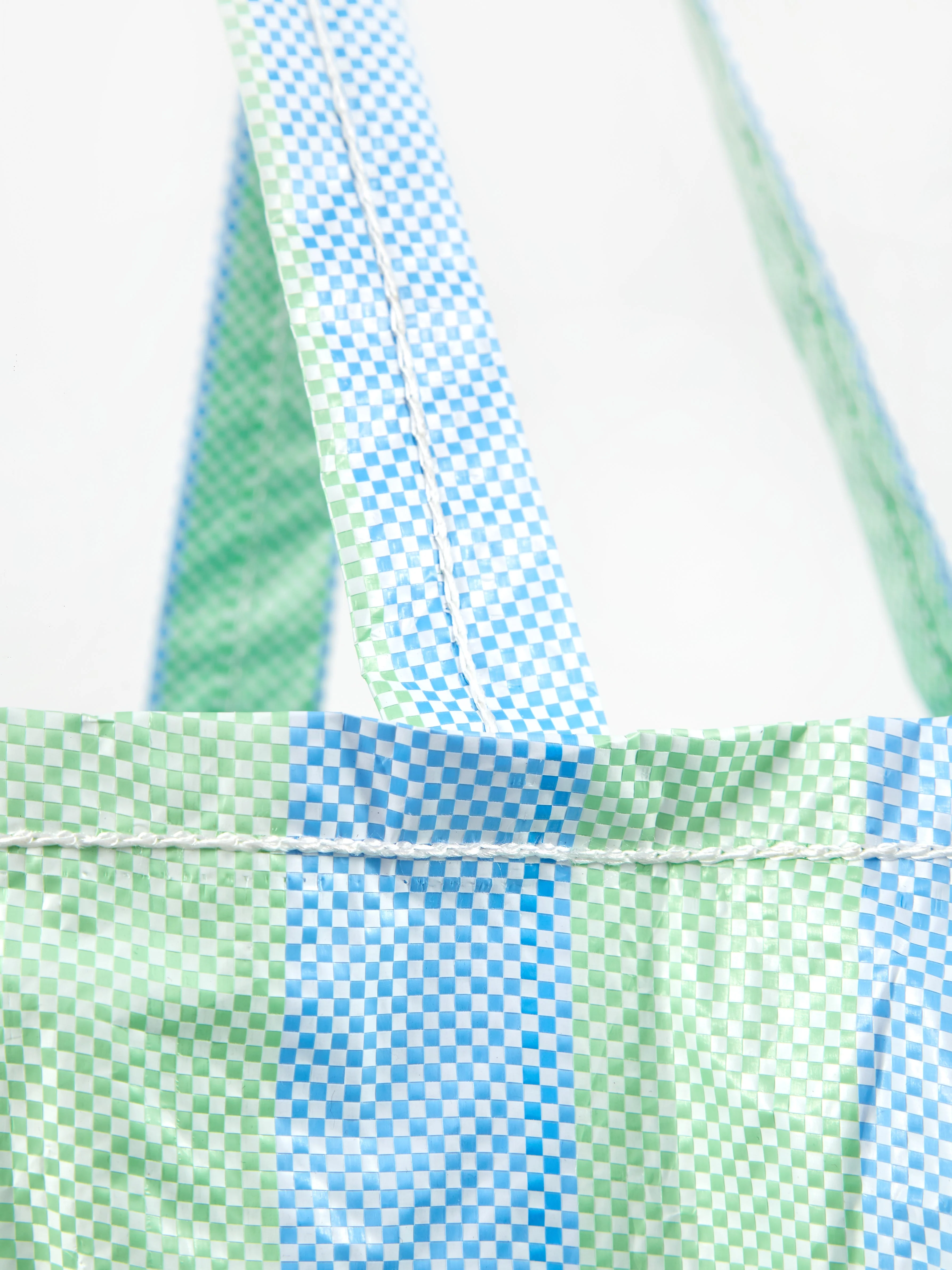 HAY Recycled Candy Stripe Shopper XL - Blue - Image 3