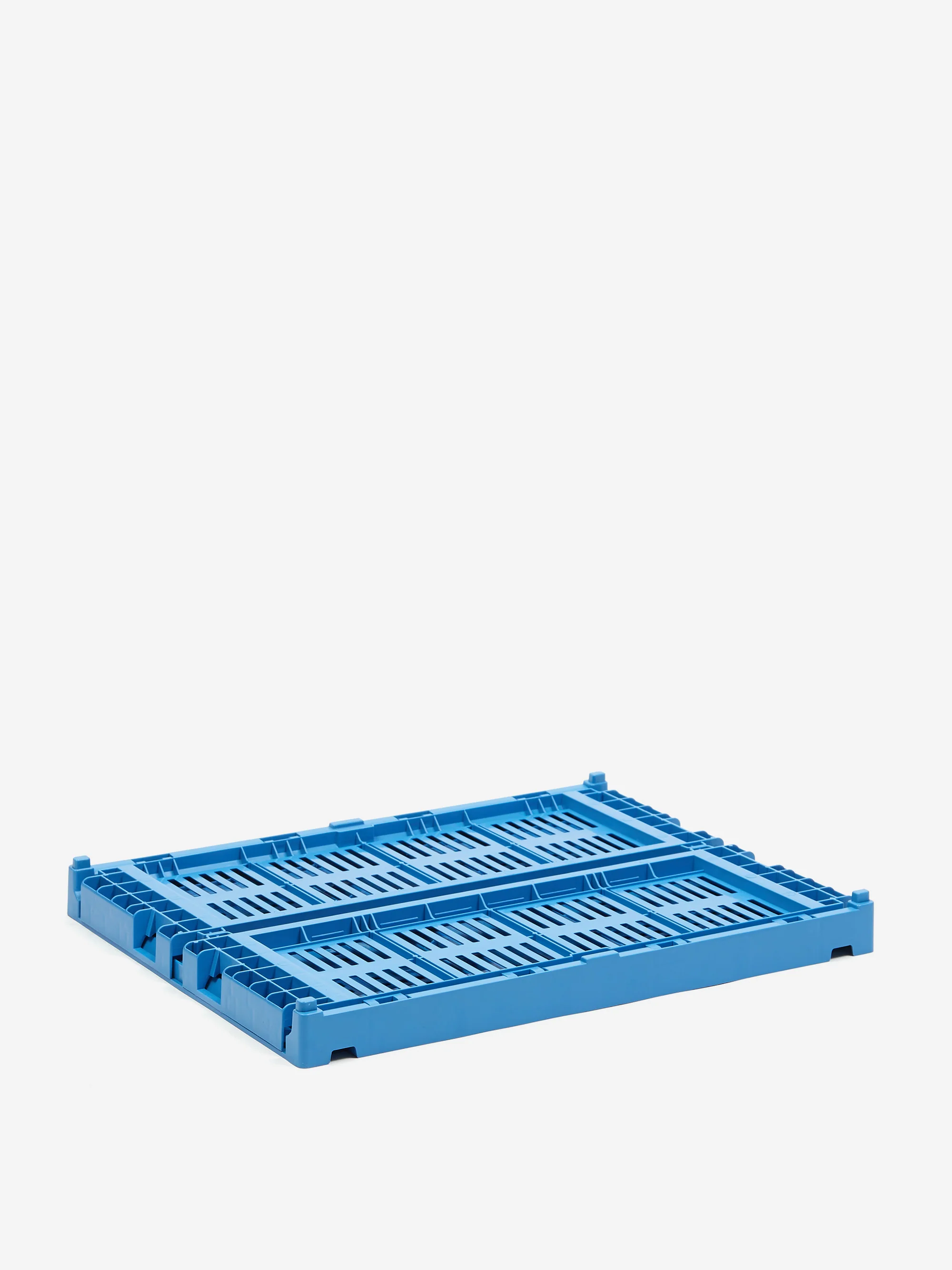 HAY Recycled Colour Crate Medium - Electric Blue - Image 3